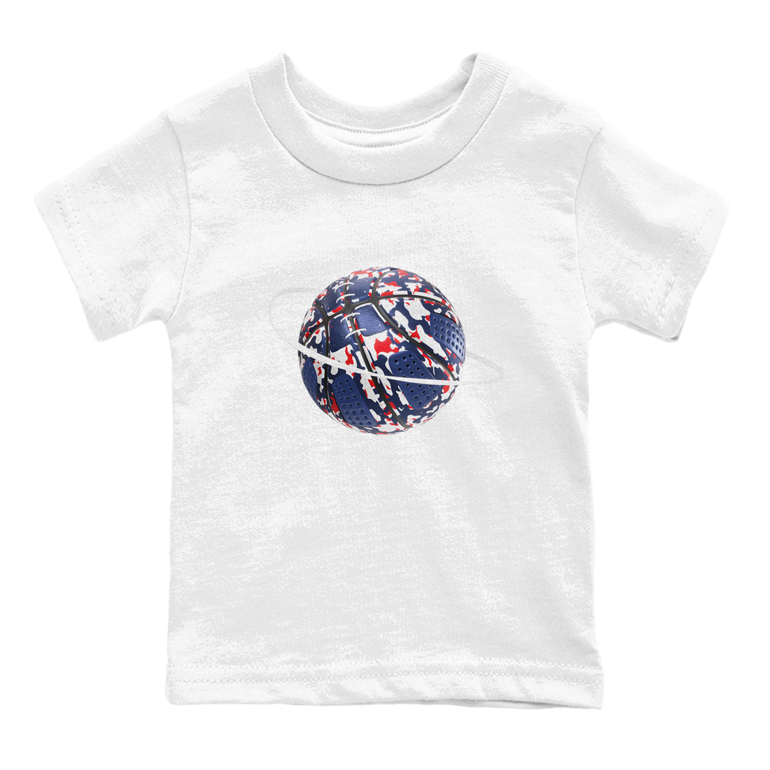 Camo Basketball Planet snkmatch Tees Kids - Air Jordan 6 White And Midnight Navy