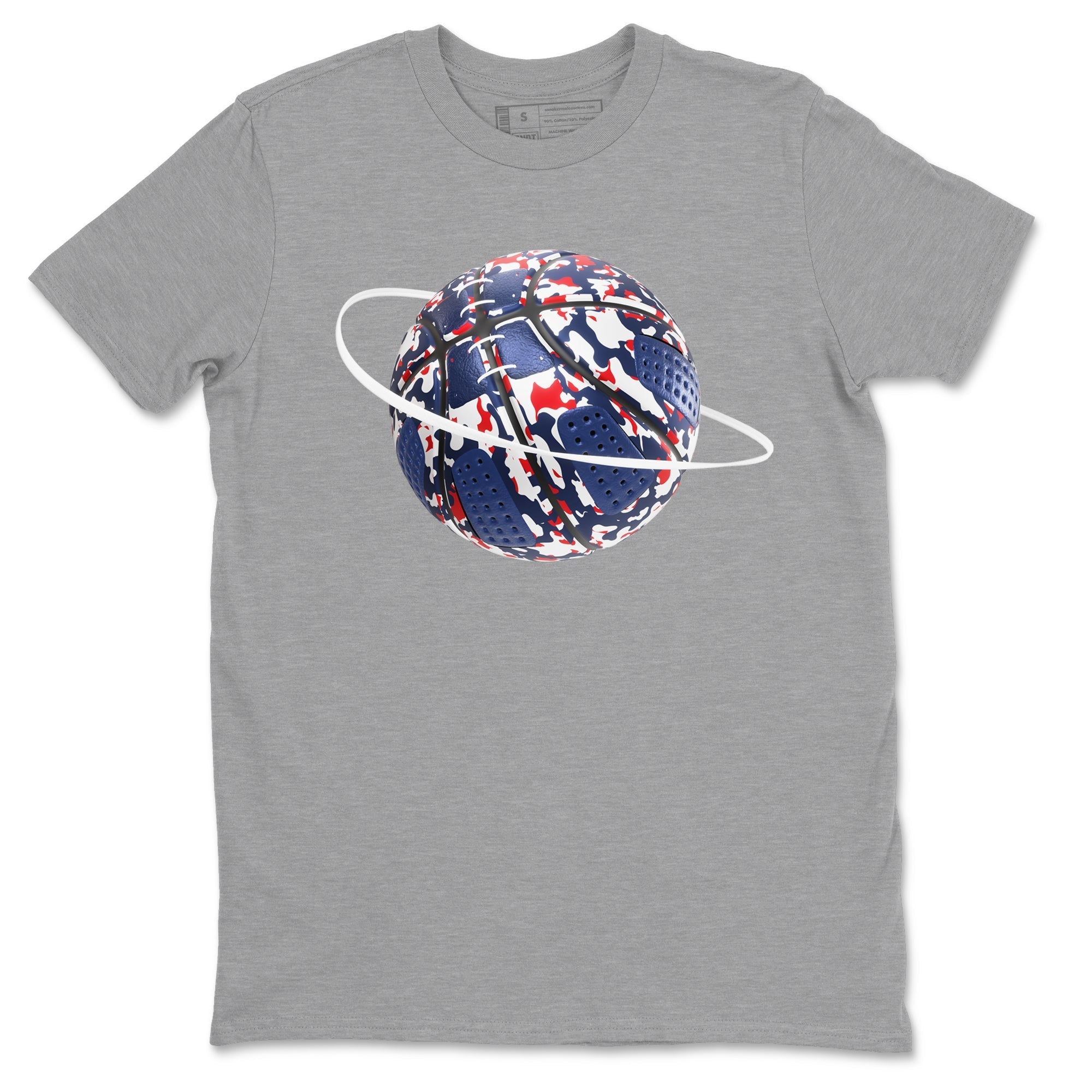 Camo Basketball Planet snkmatch Tees - Air Jordan 6 White And Midnight Navy