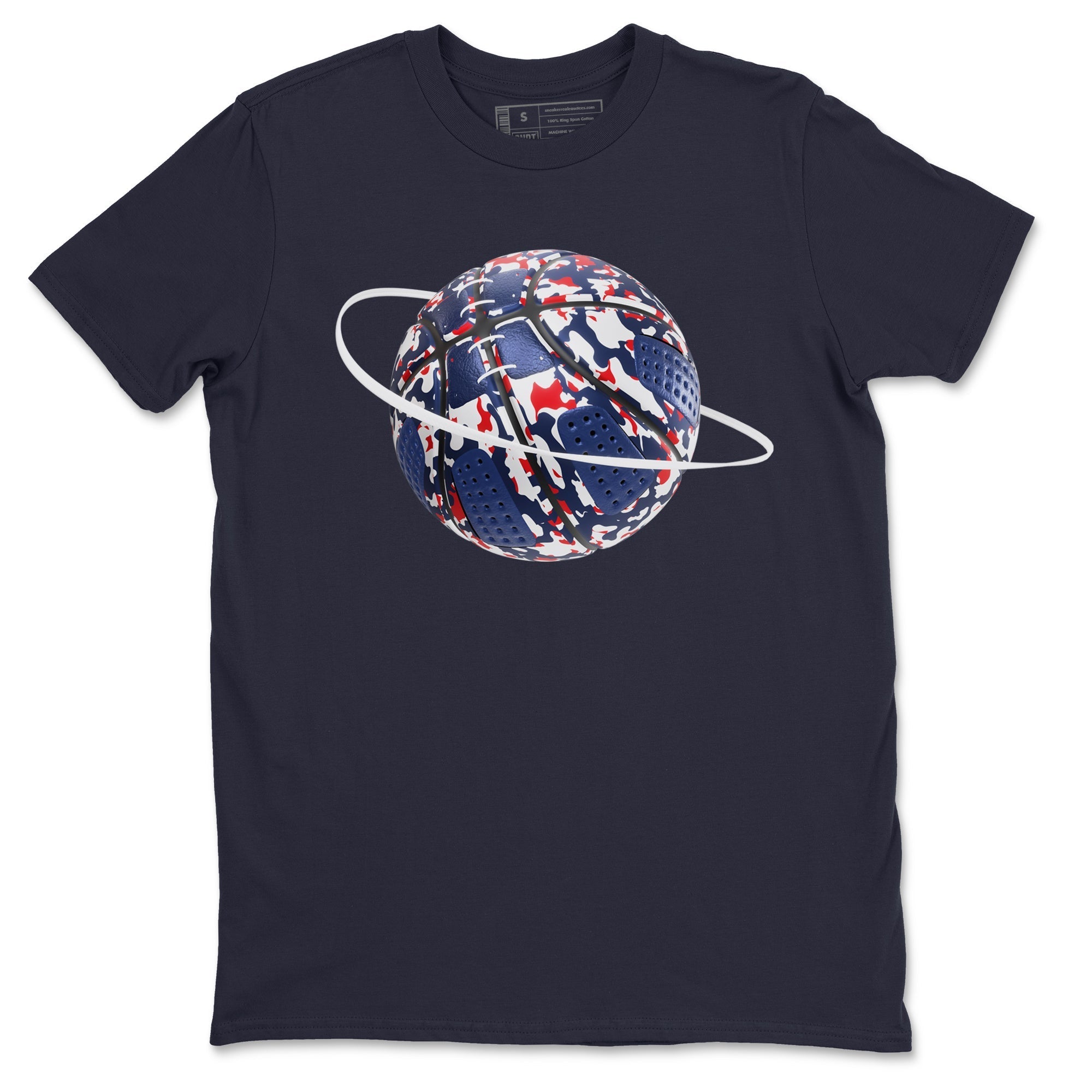 Camo Basketball Planet snkmatch Tees - Air Jordan 6 White And Midnight Navy