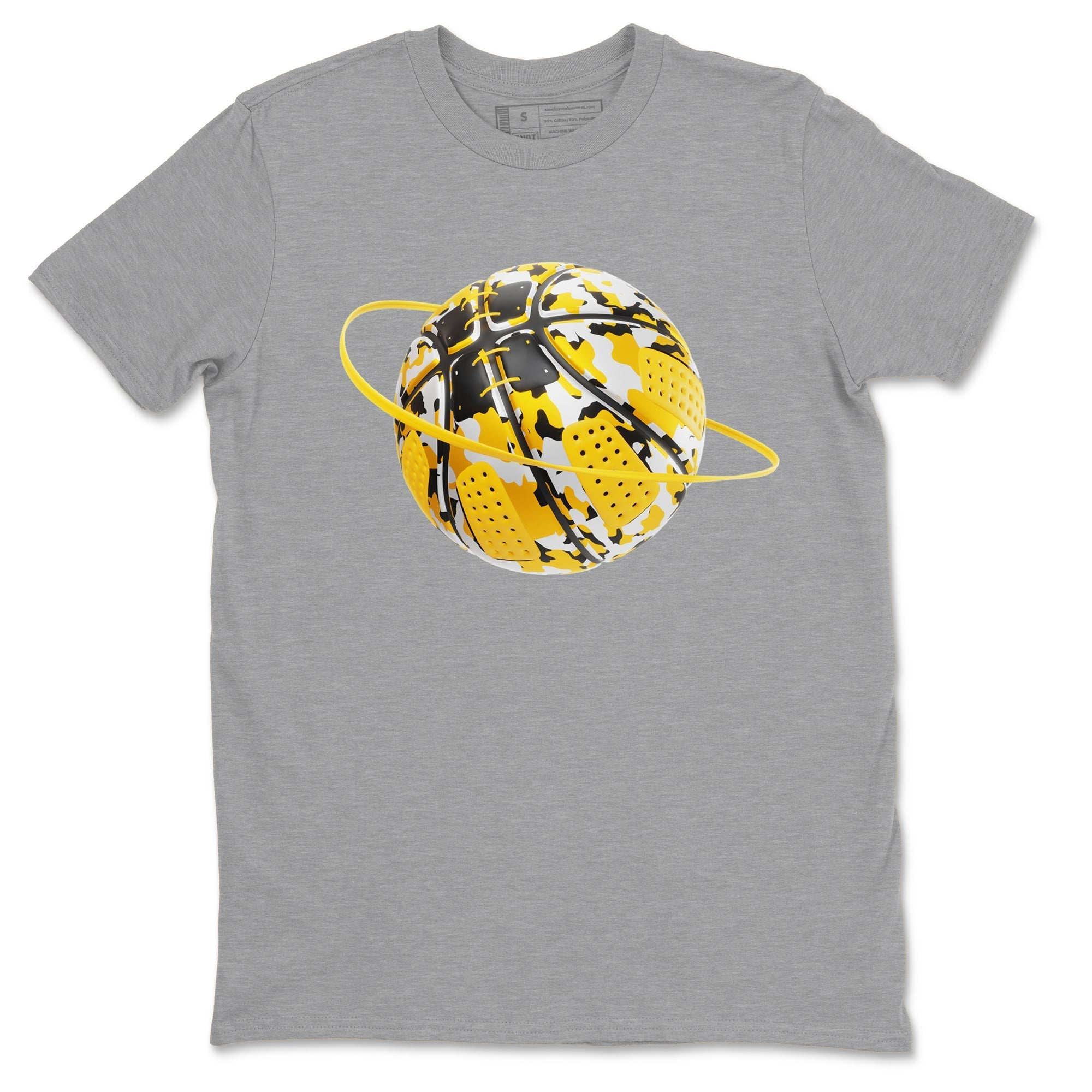 Camo Basketball Planet snkmatch Tee - Air Jordan 6 Yellow Ochre