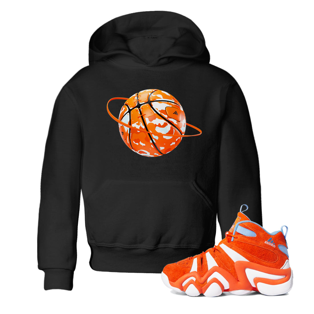 Camo Basketball Planet snkmatch Tee Kids - Crazy 8 Team Orange
