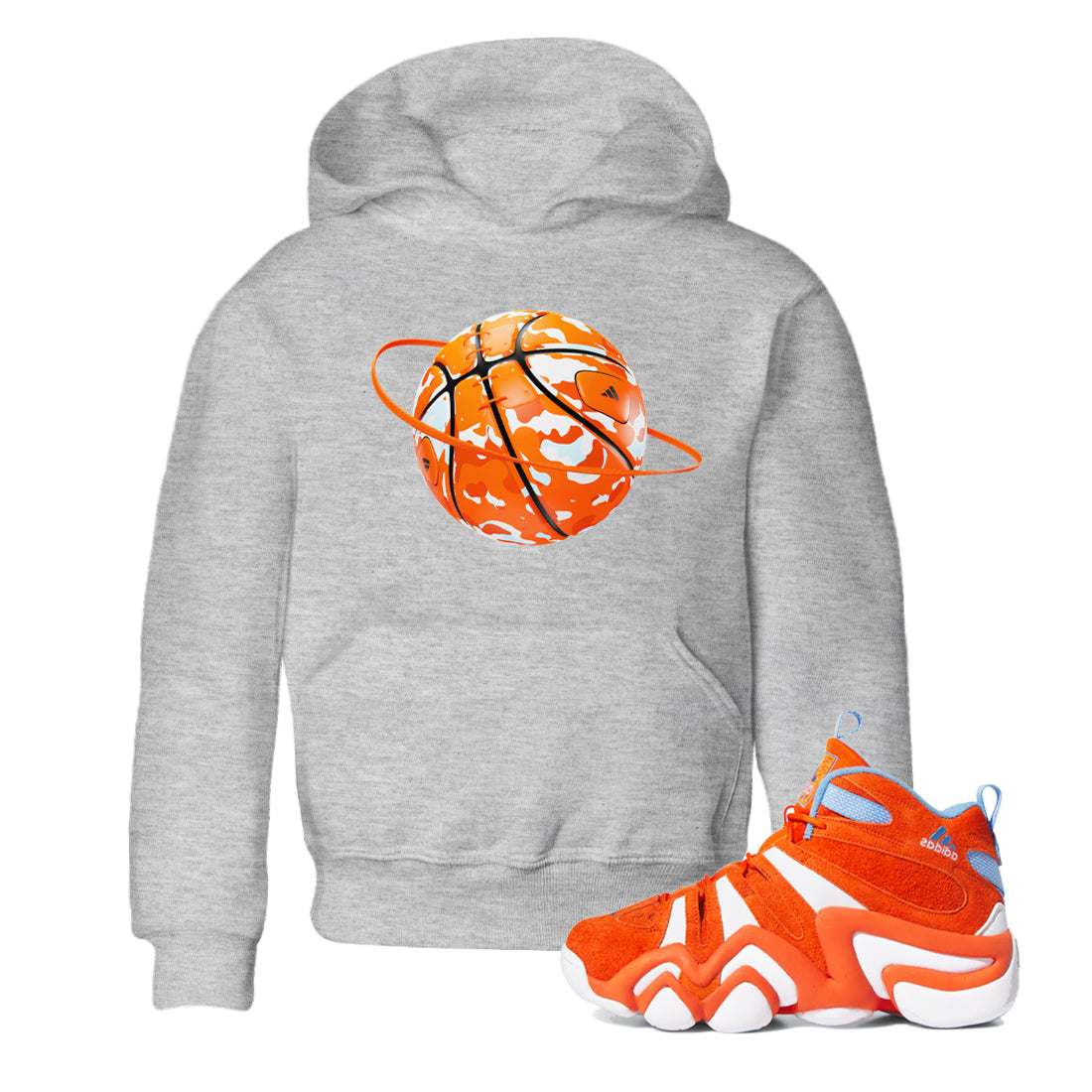 Camo Basketball Planet snkmatch Tee Kids - Crazy 8 Team Orange