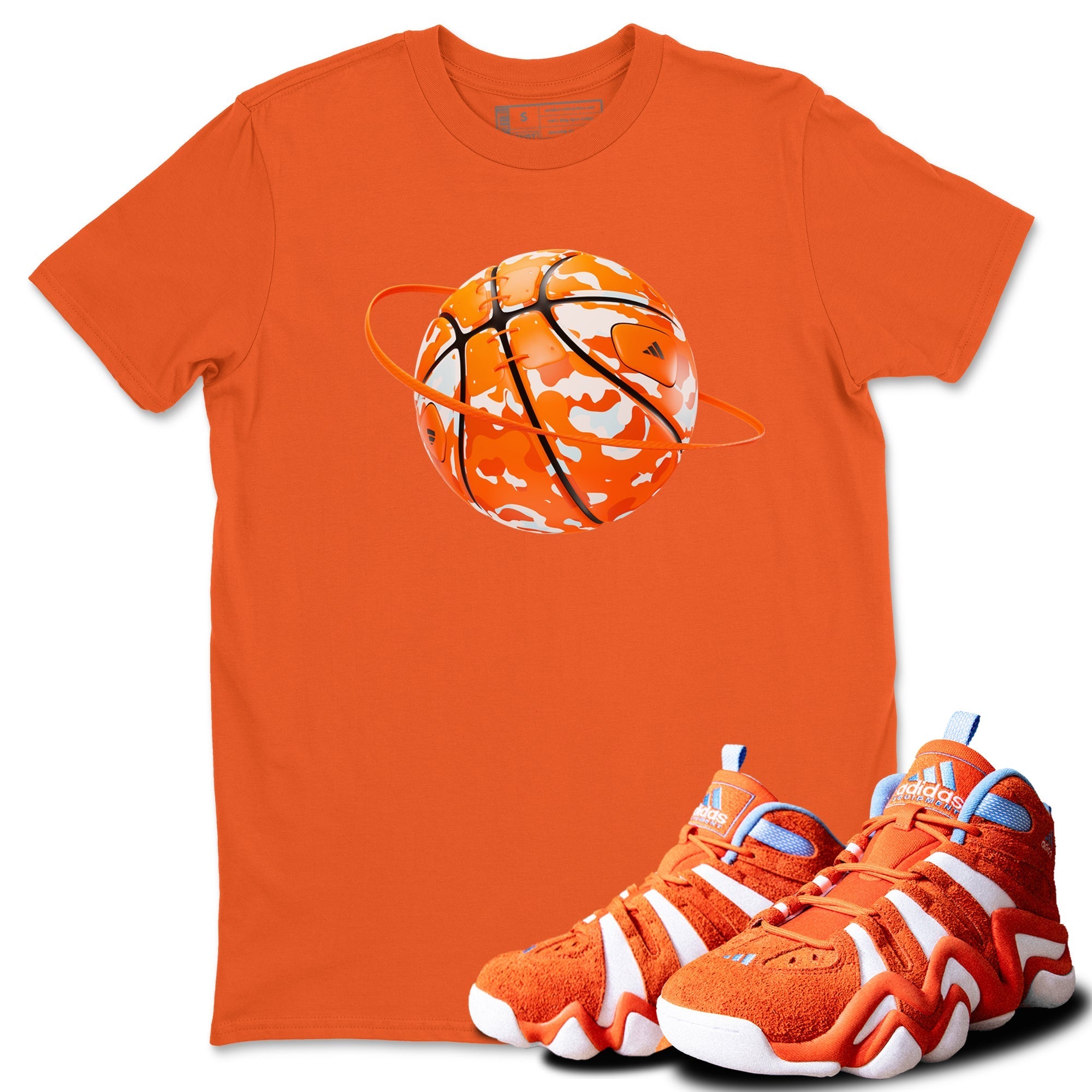Camo Basketball Planet snkmatch Tee - Crazy 8 Team Orange
