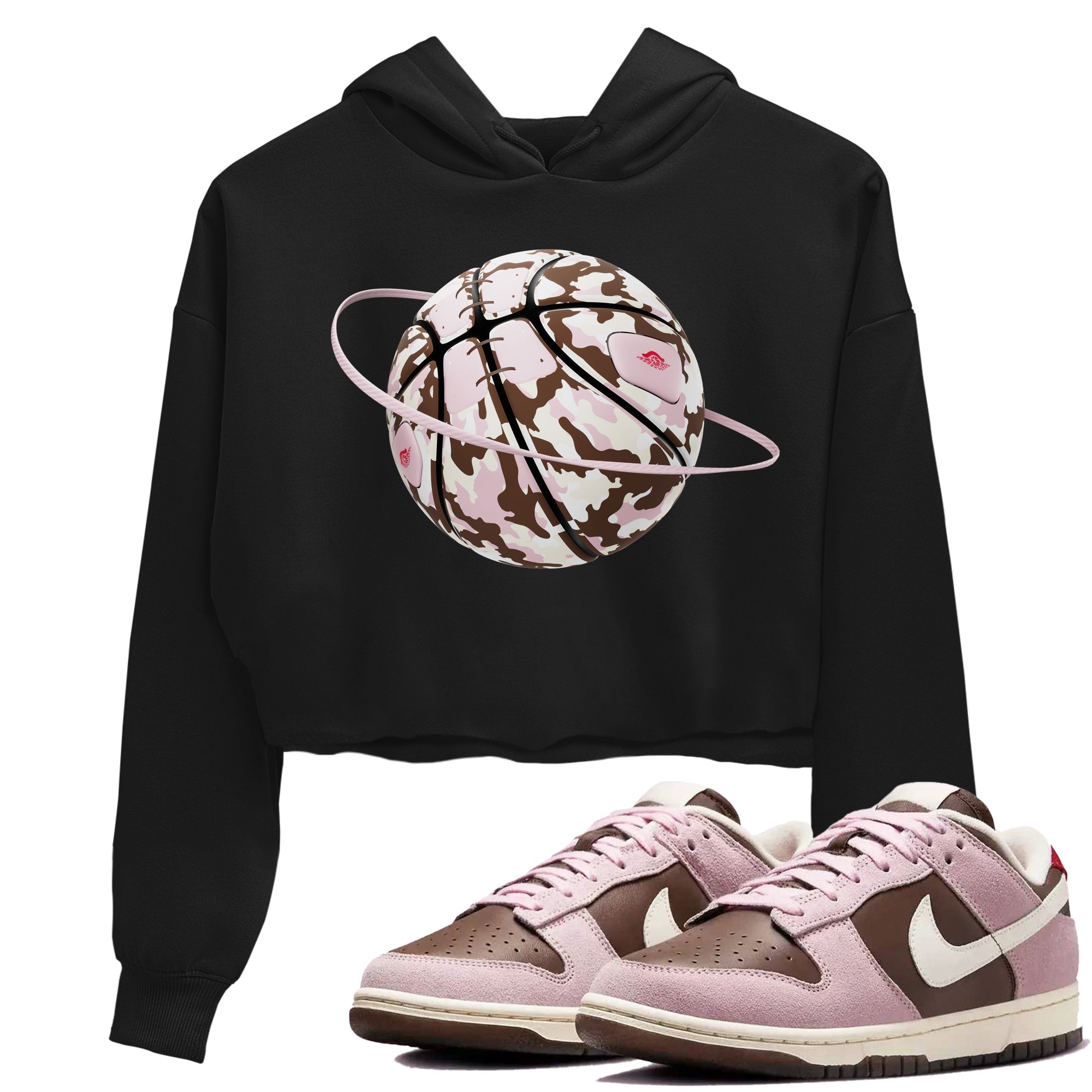 Camo Basketball Planet snkmatch Women's Top - Dunk Cacao Wow And Pink Foam