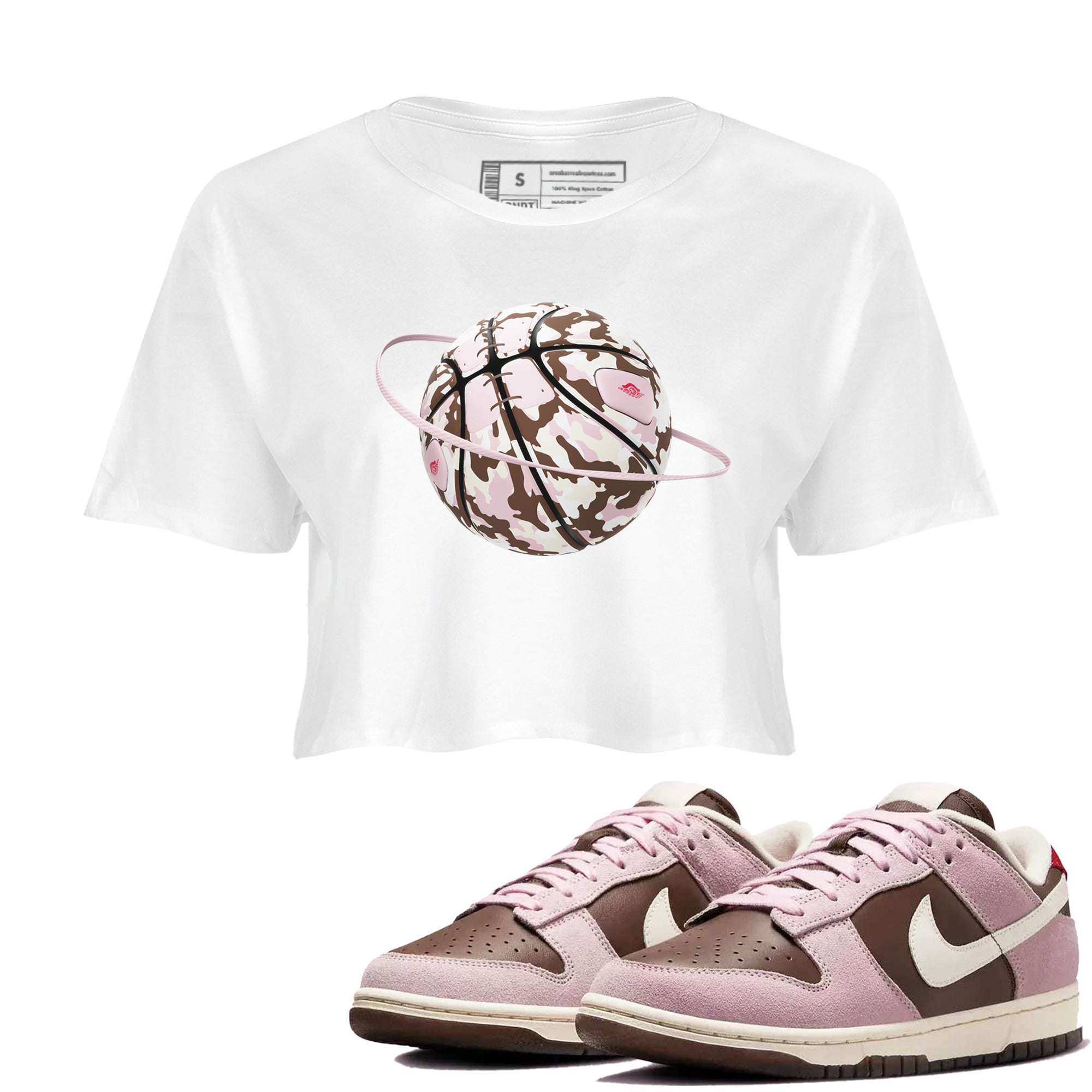 Camo Basketball Planet snkmatch Women's Top - Dunk Cacao Wow And Pink Foam
