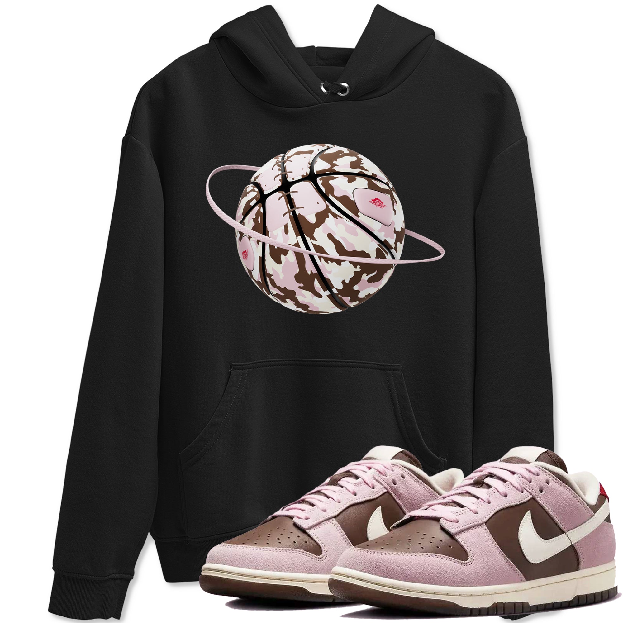 Camo Basketball Planet snkmatch Tees - Dunk Cacao Wow And Pink Foam