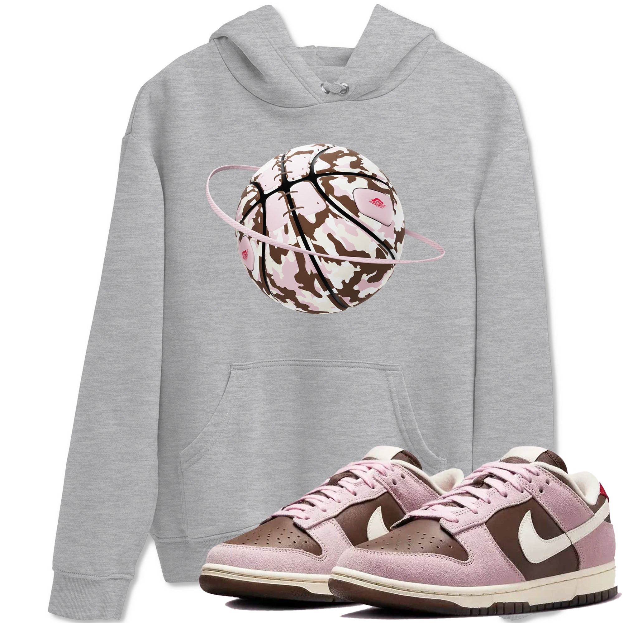 Camo Basketball Planet snkmatch Tees - Dunk Cacao Wow And Pink Foam