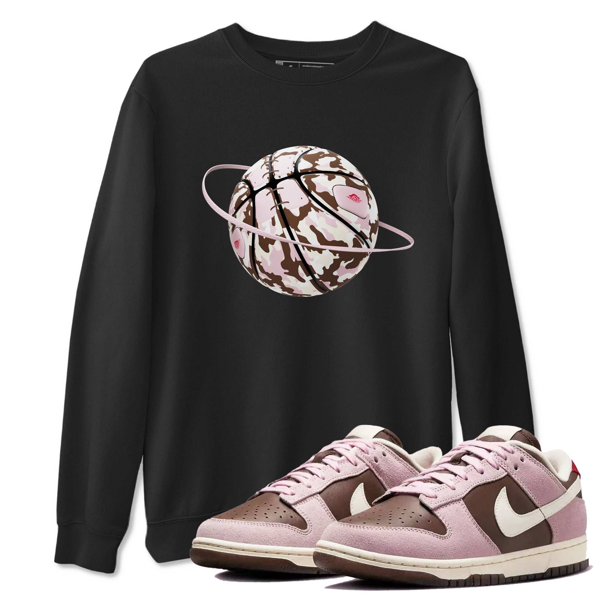 Camo Basketball Planet snkmatch Tees - Dunk Cacao Wow And Pink Foam