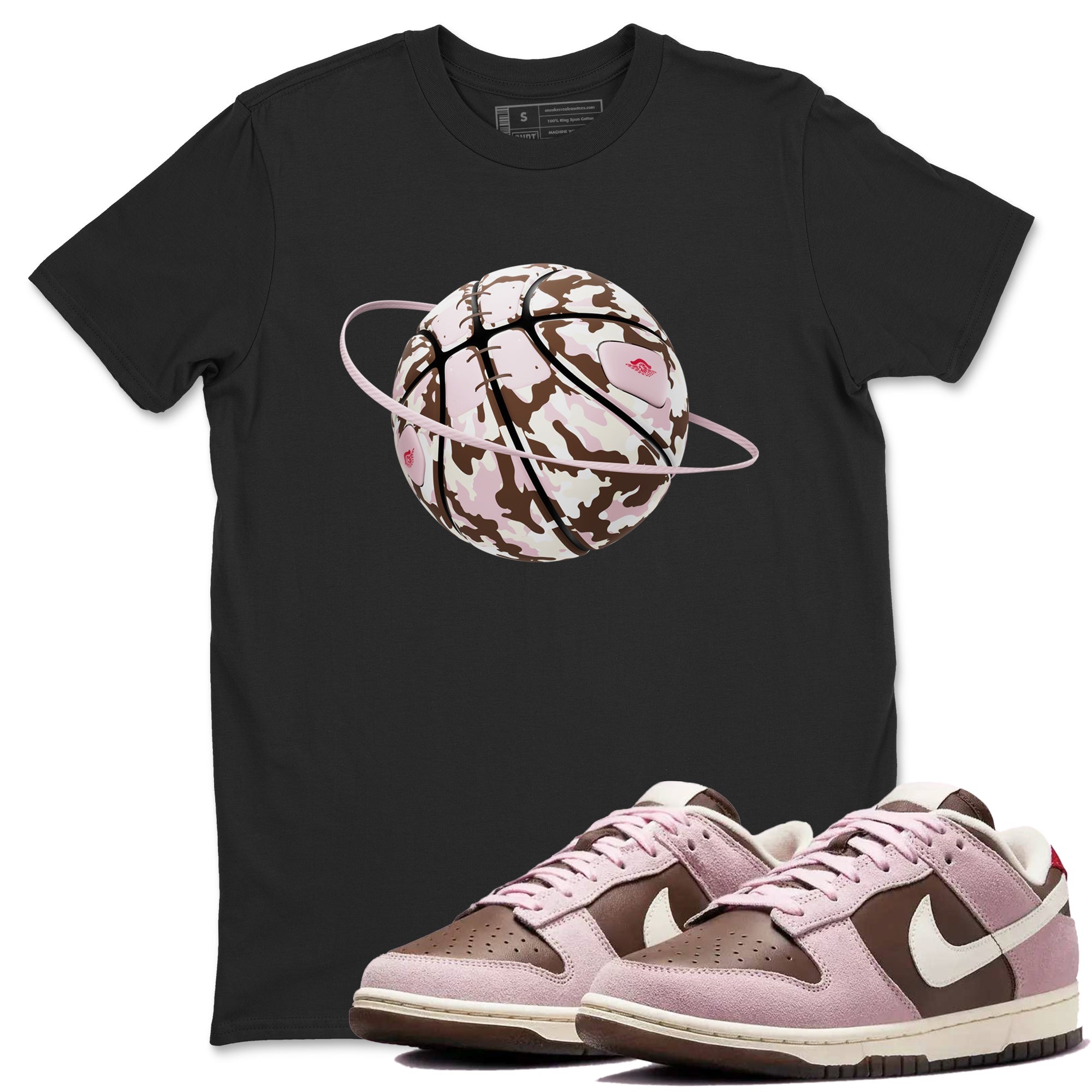 Camo Basketball Planet snkmatch Tees - Dunk Cacao Wow And Pink Foam