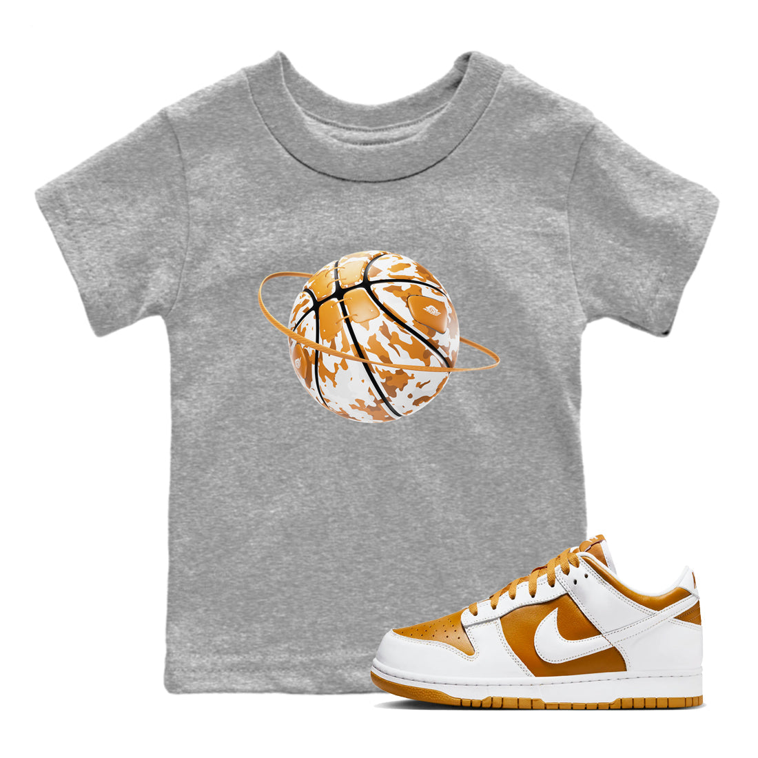 Camo Basketball Planet snkmatch Tees Kids - Dunk Dark Curry
