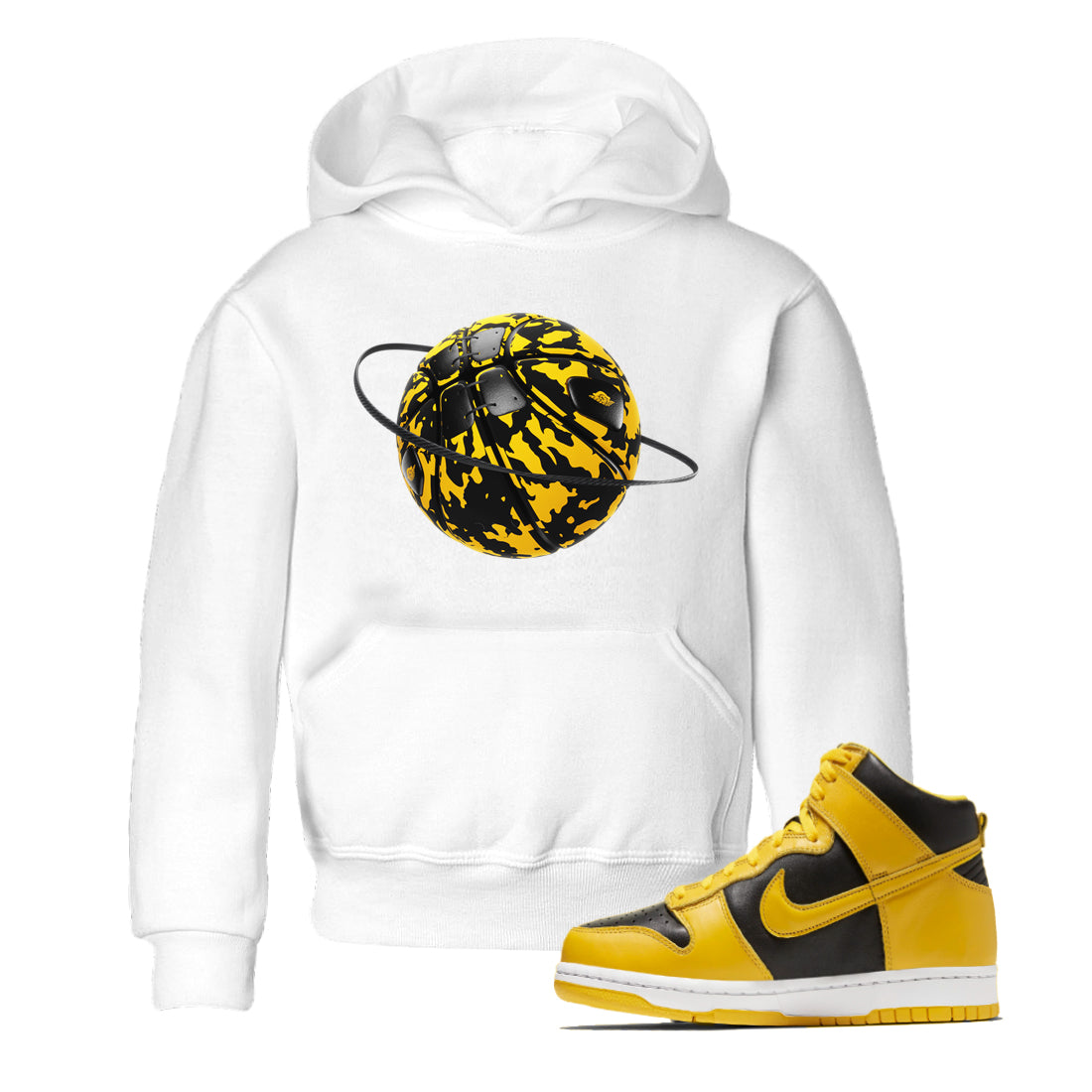 Camo Basketball Planet snkmatch Tees Kids - Dunk High Pollen