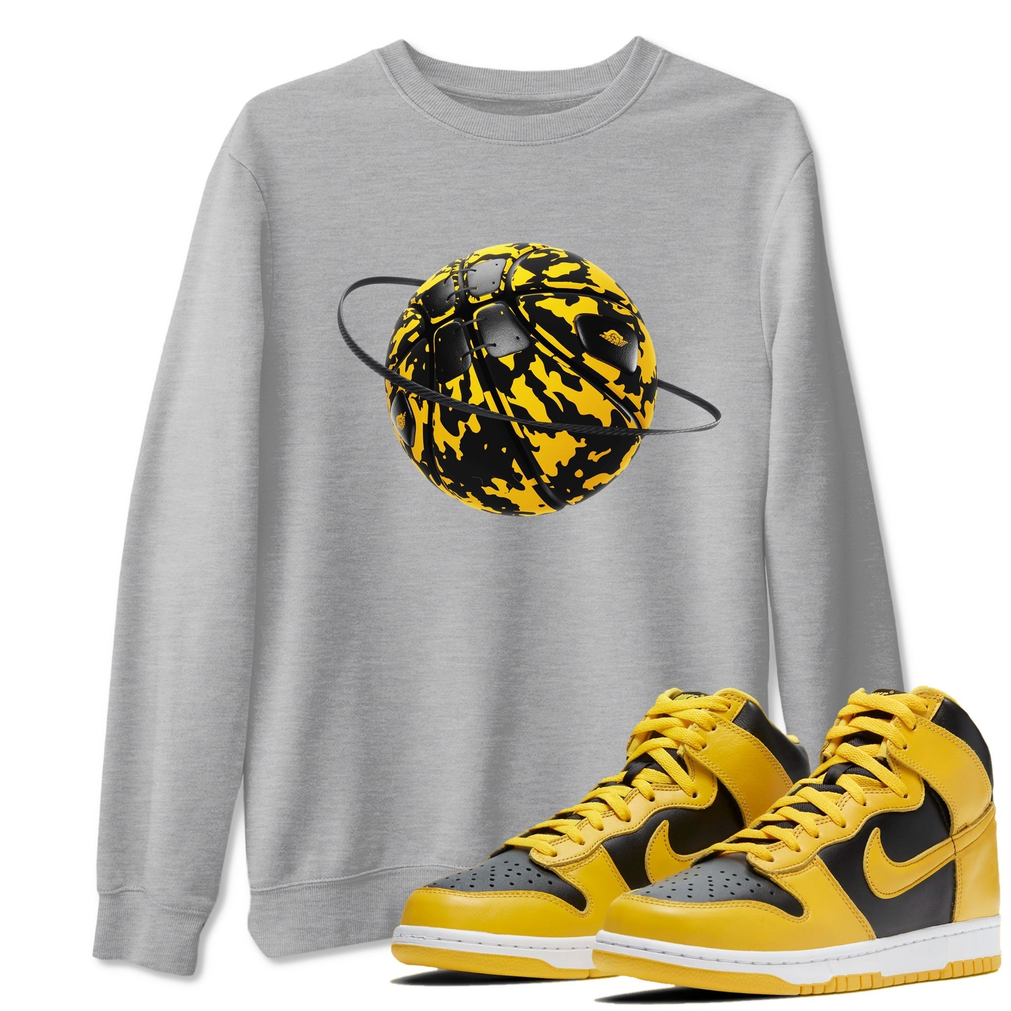 Camo Basketball Planet snkmatch Tees - Dunk High Pollen
