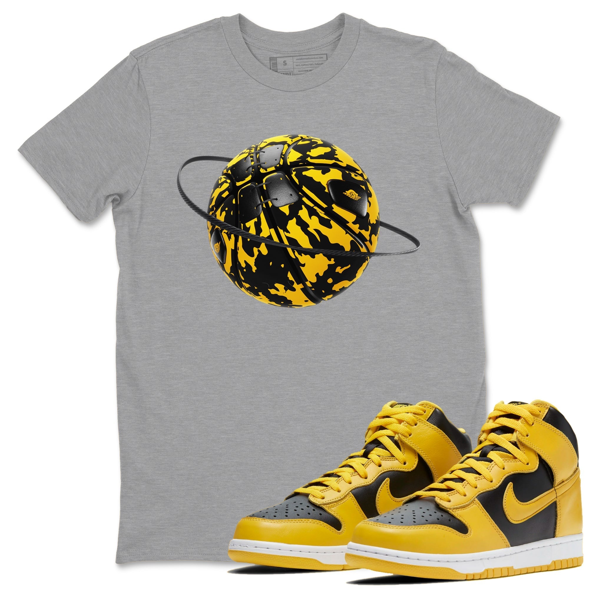 Camo Basketball Planet snkmatch Tees - Dunk High Pollen