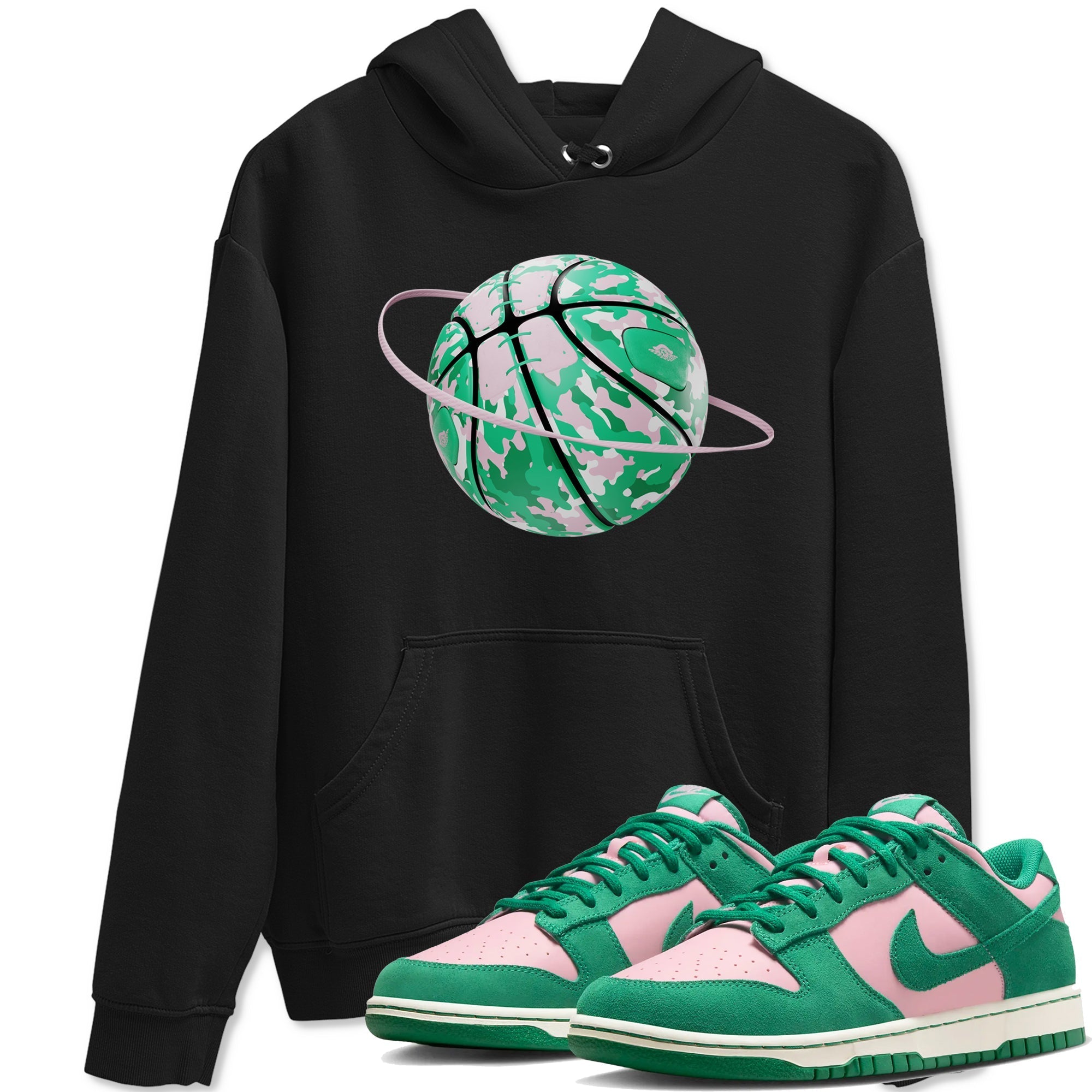 Camo Basketball Planet snkmatch Tees - Dunk Medium Soft Pink Malachite