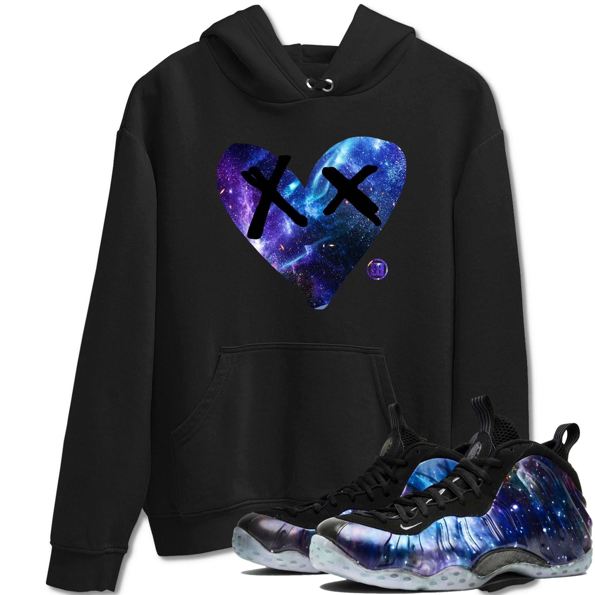 Camo Heart snkmatch Tees - Air Foamposite One Galaxy