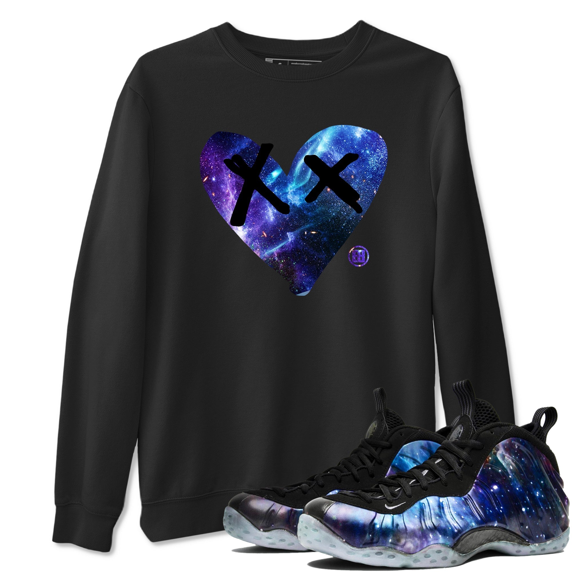 Camo Heart snkmatch Tees - Air Foamposite One Galaxy