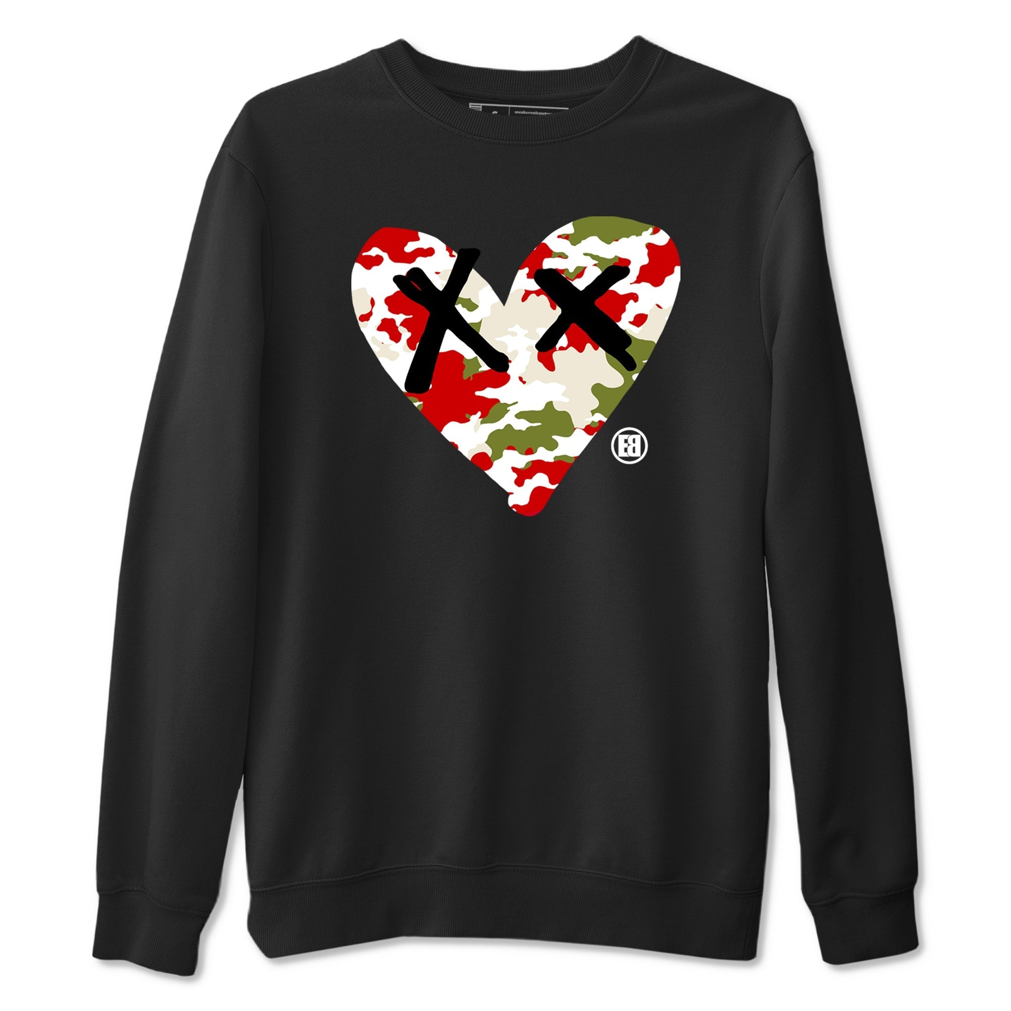 Camo Heart snkmatch Tees - Air Jordan 1 Travis Scott Olive