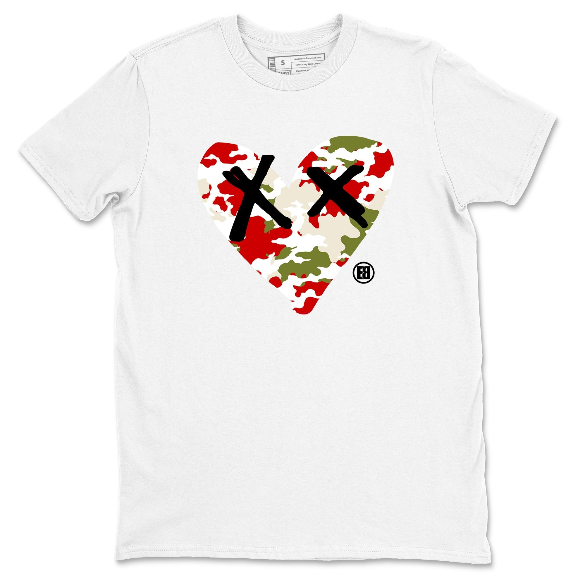 Camo Heart snkmatch Tees - Air Jordan 1 Travis Scott Olive