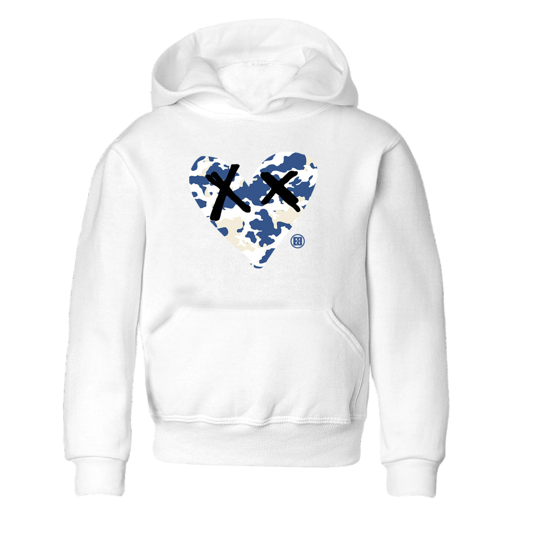 Camo Heart snkmatch Tees Kids - Air Jordan 3 A Ma Maniere x Diffused Blue