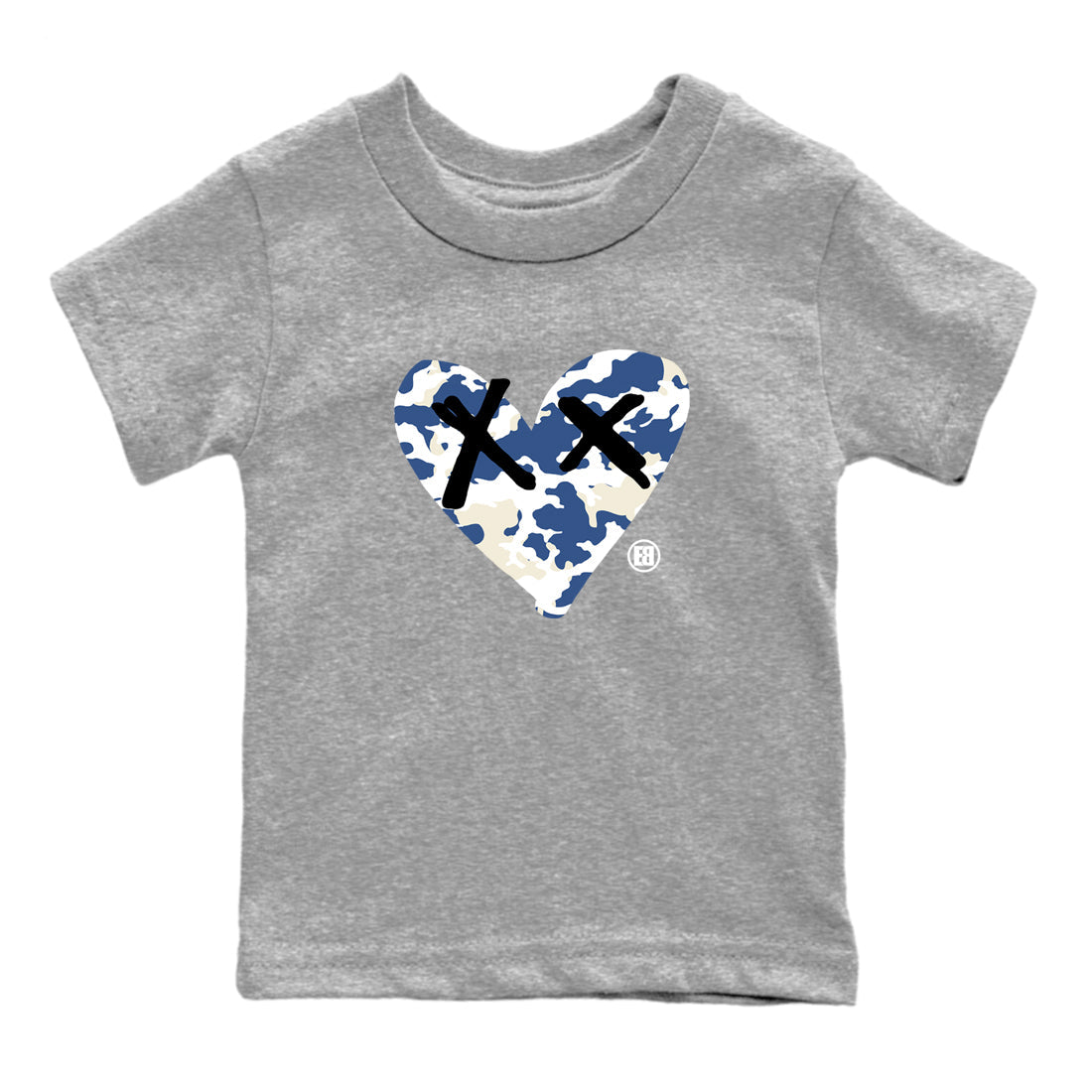 Camo Heart snkmatch Tees Kids - Air Jordan 3 A Ma Maniere x Diffused Blue