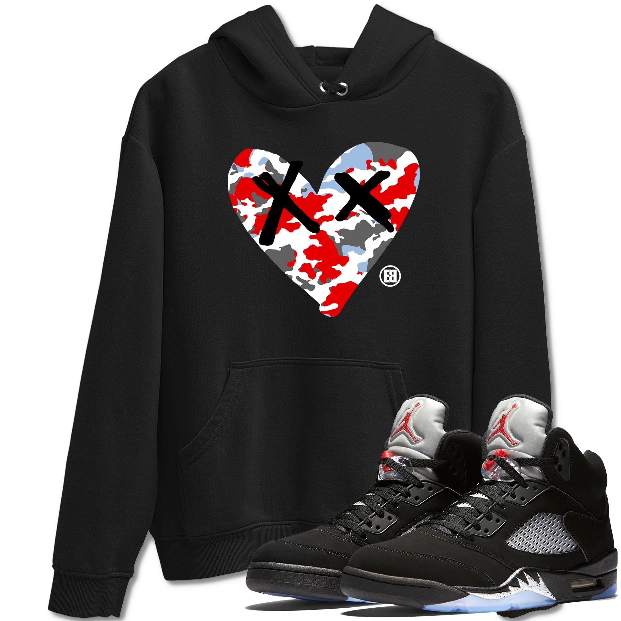 Camo Heart snkmatch Tees - Air Jordan 5 Reimagined