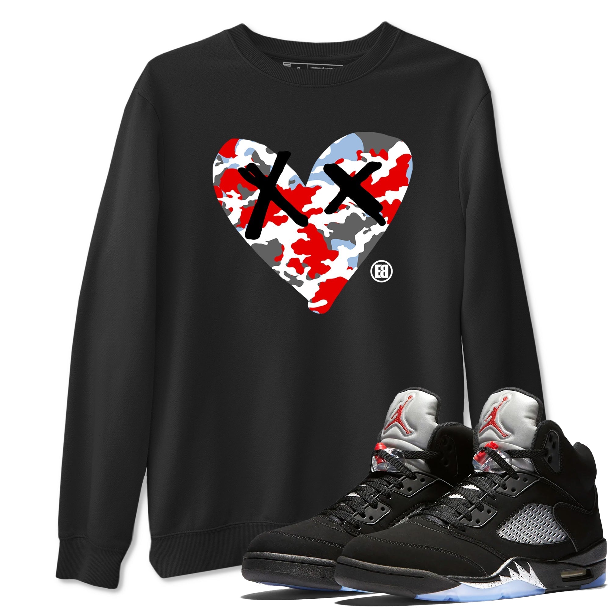 Camo Heart snkmatch Tees - Air Jordan 5 Reimagined