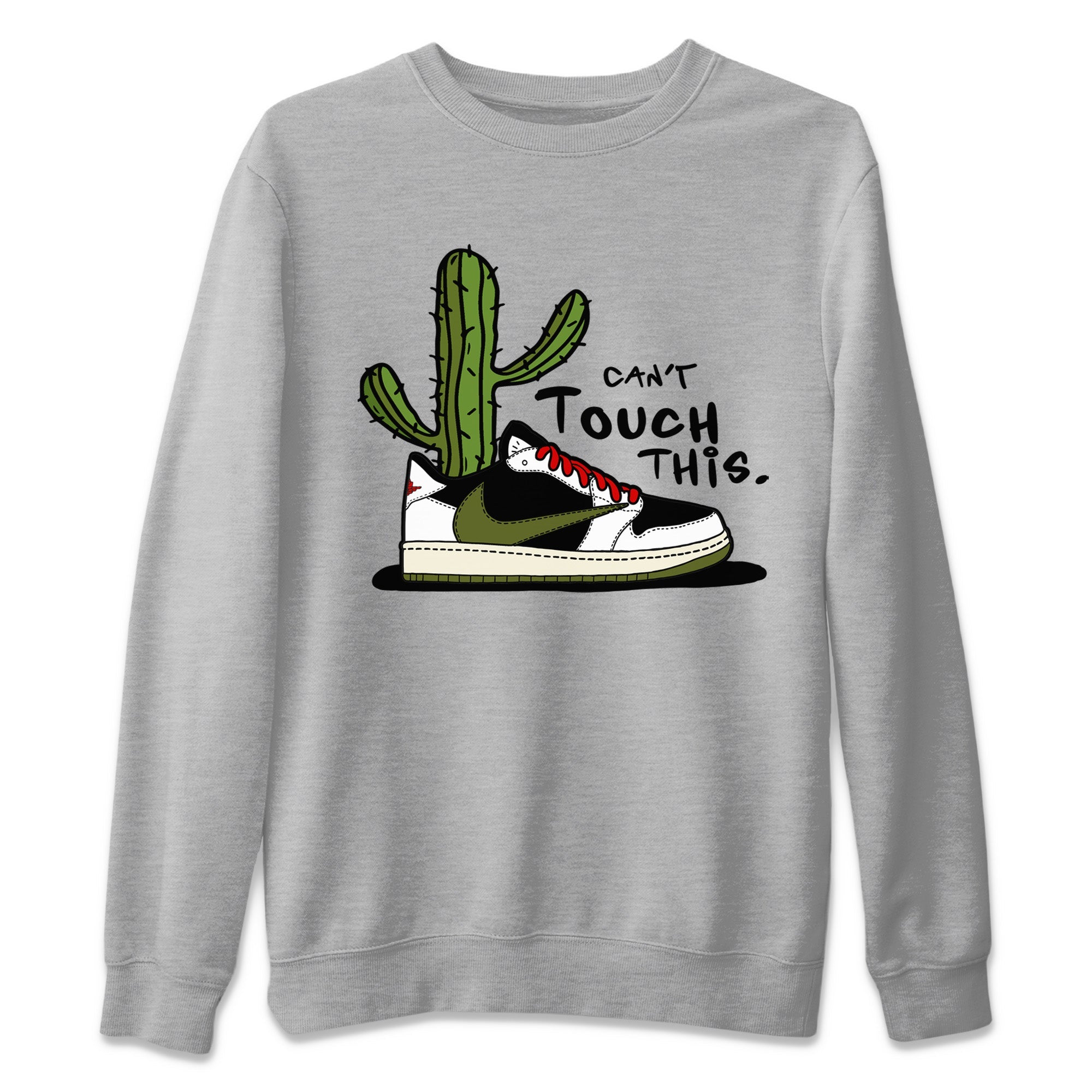 Can't Touch This Unisex Tops - Air Jordan 1 Travis Scott Olive