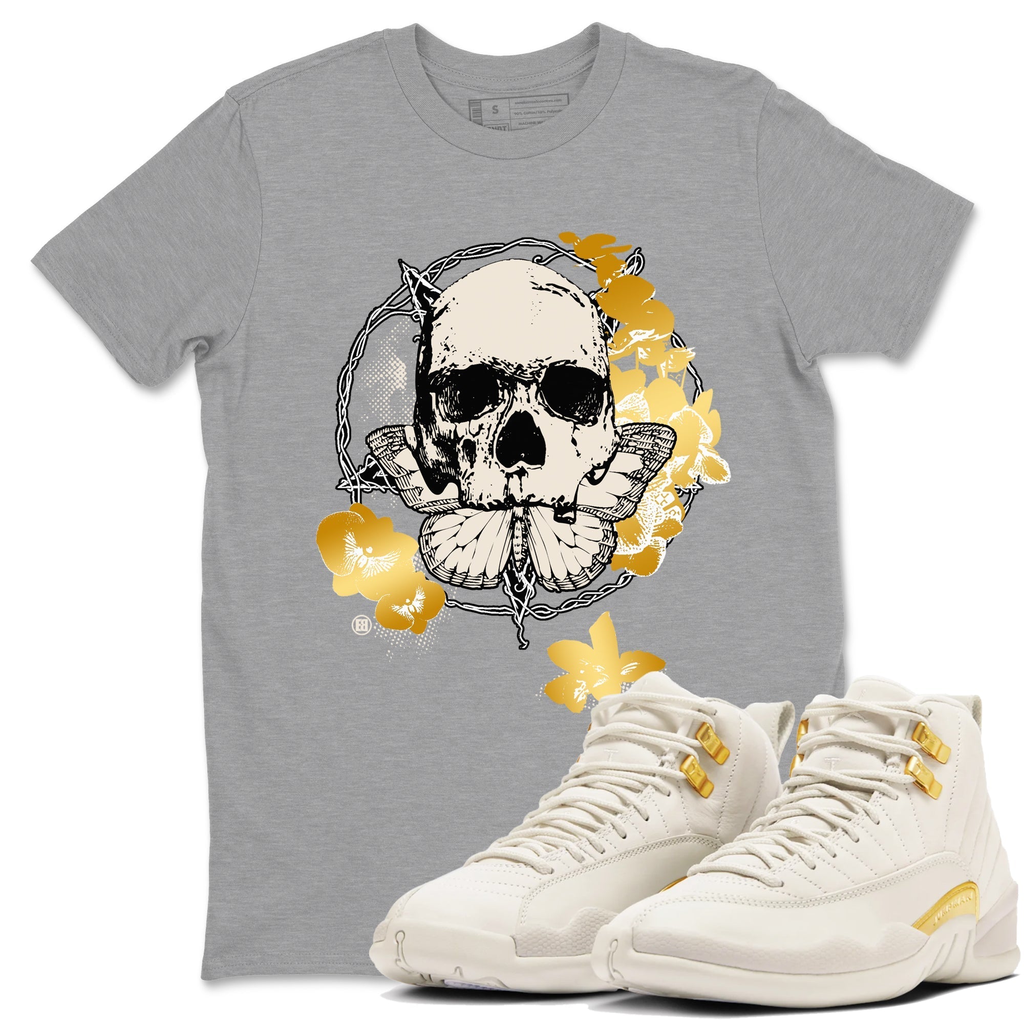 Carpe Diem Skull snkmatch Tees - Air Jordan 12 Phantom