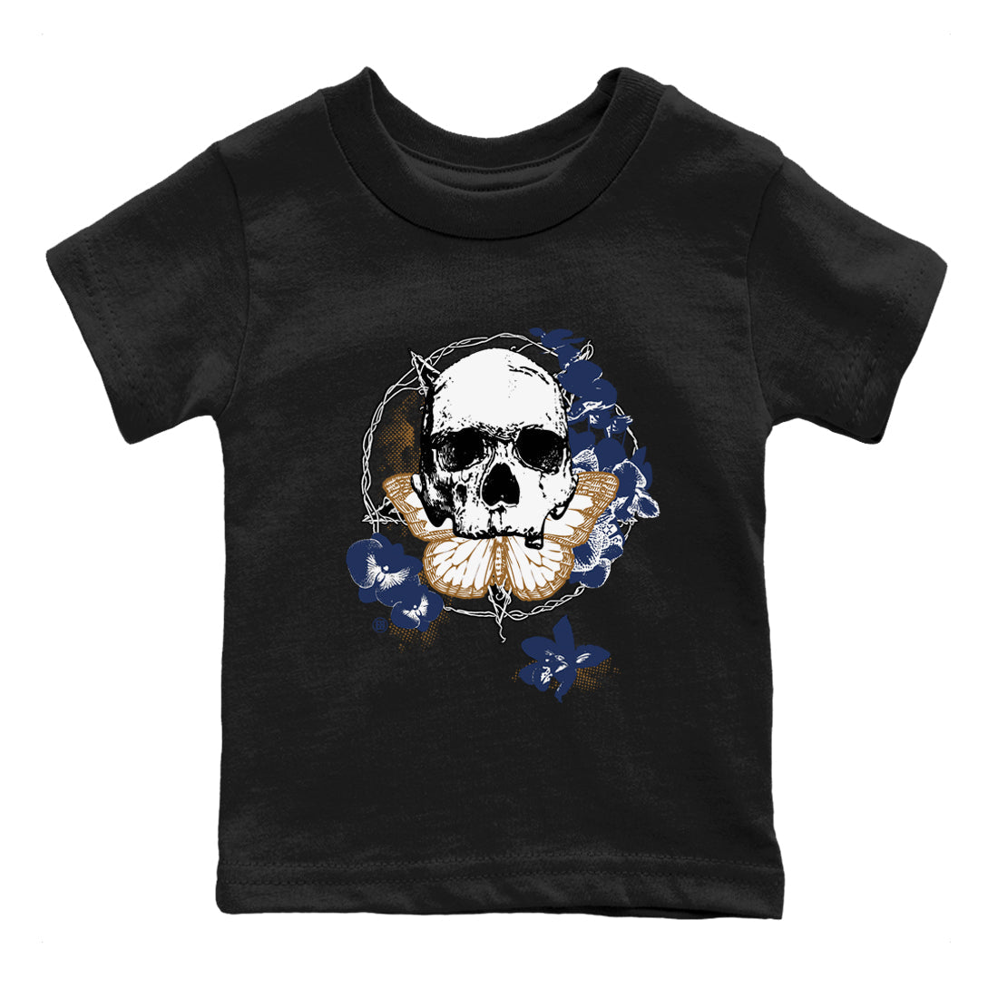 Carpe Diem Skull snkmatch Tees Kids - Air Jordan 13 Midnight Navy
