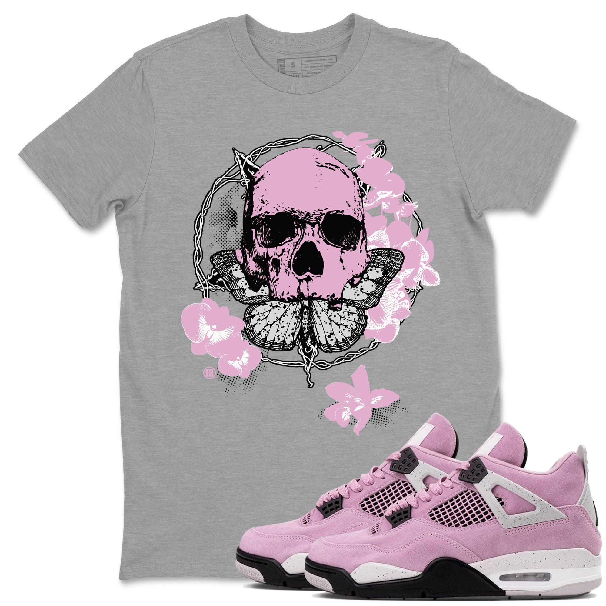 Carpe Diem Skull snkmatch Tees - Air Jordan 4 Orchid