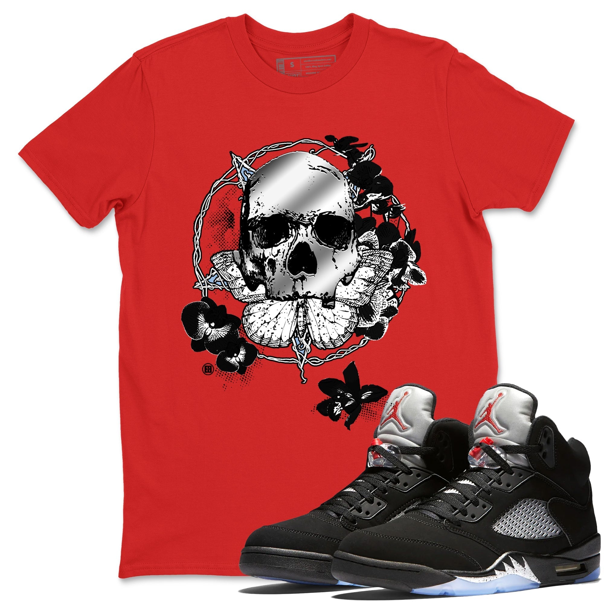 Carpe Diem Skull snkmatch Tees - Air Jordan 5 Reimagined