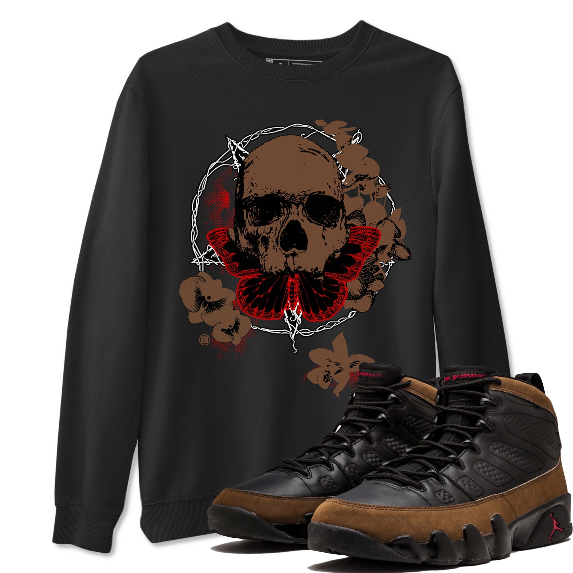 Carpe Diem Skull snkmatch Tees - Air Jordan 9 Olive