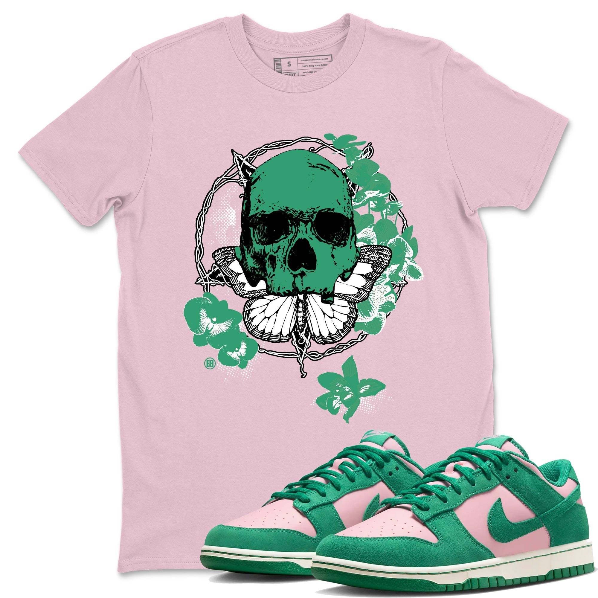 Carpe Diem Skull snkmatch Tees - Dunk Medium Soft Pink Malachite