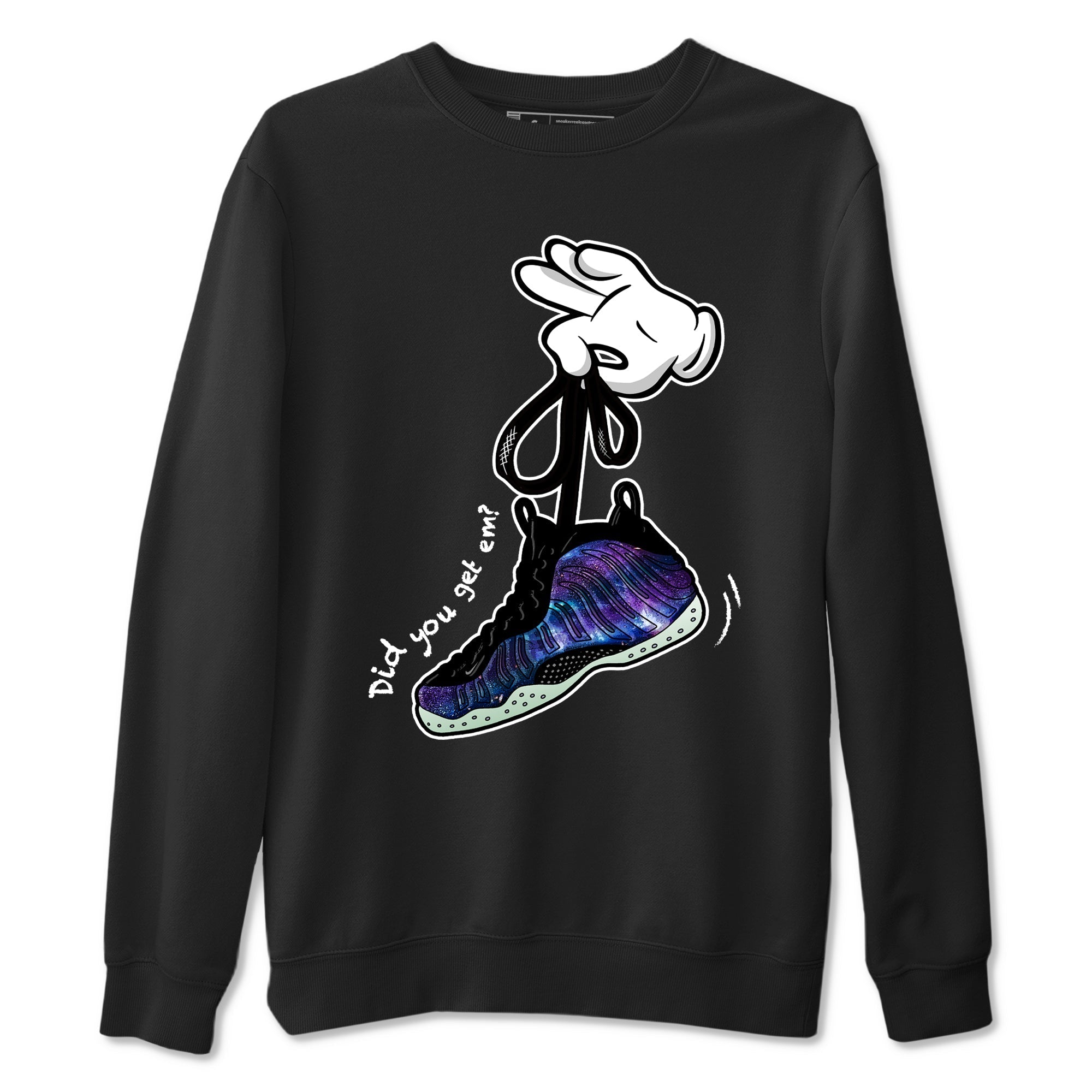 Cartoon Hands snkmatch Tees - Air Foamposite One Galaxy