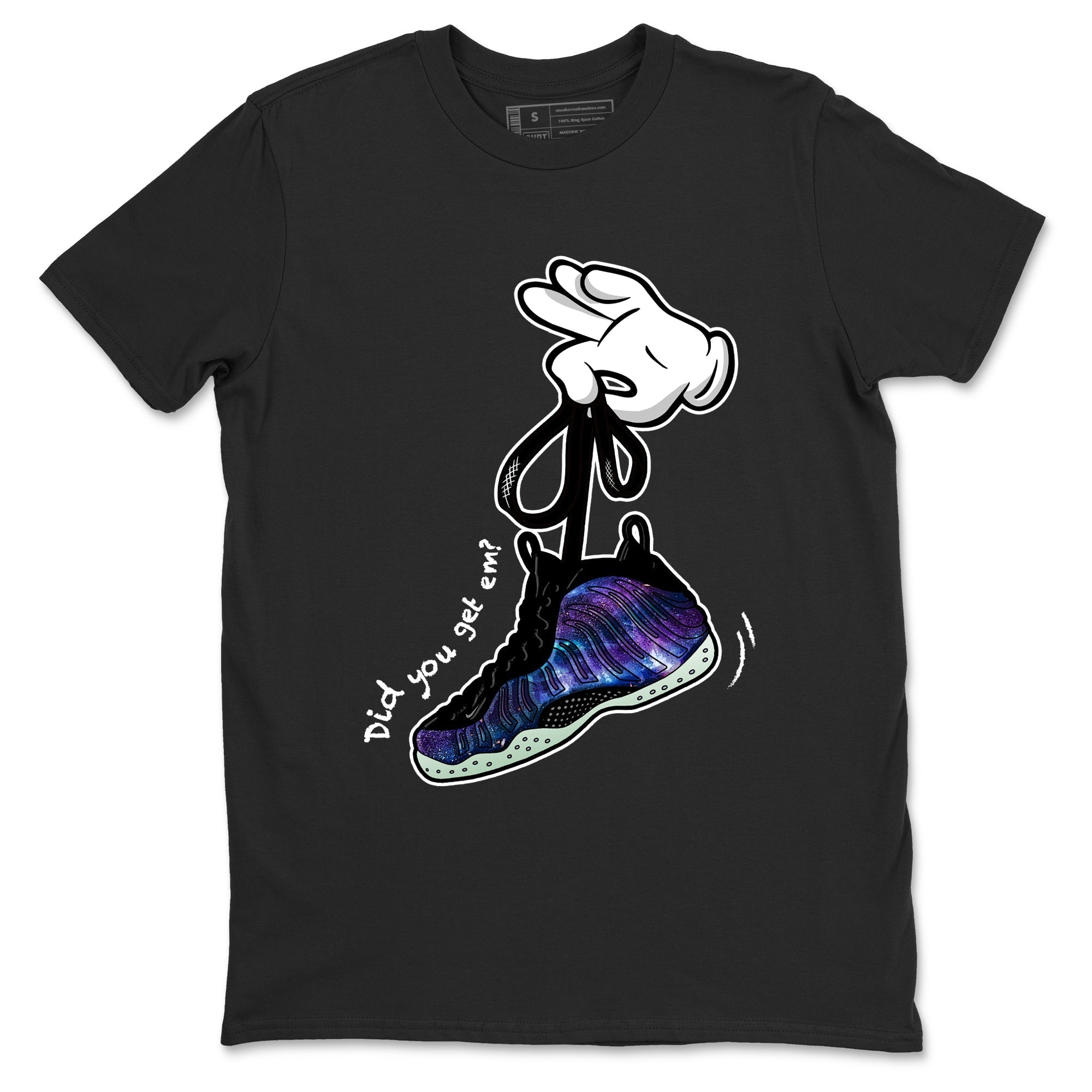 Cartoon Hands snkmatch Tees - Air Foamposite One Galaxy