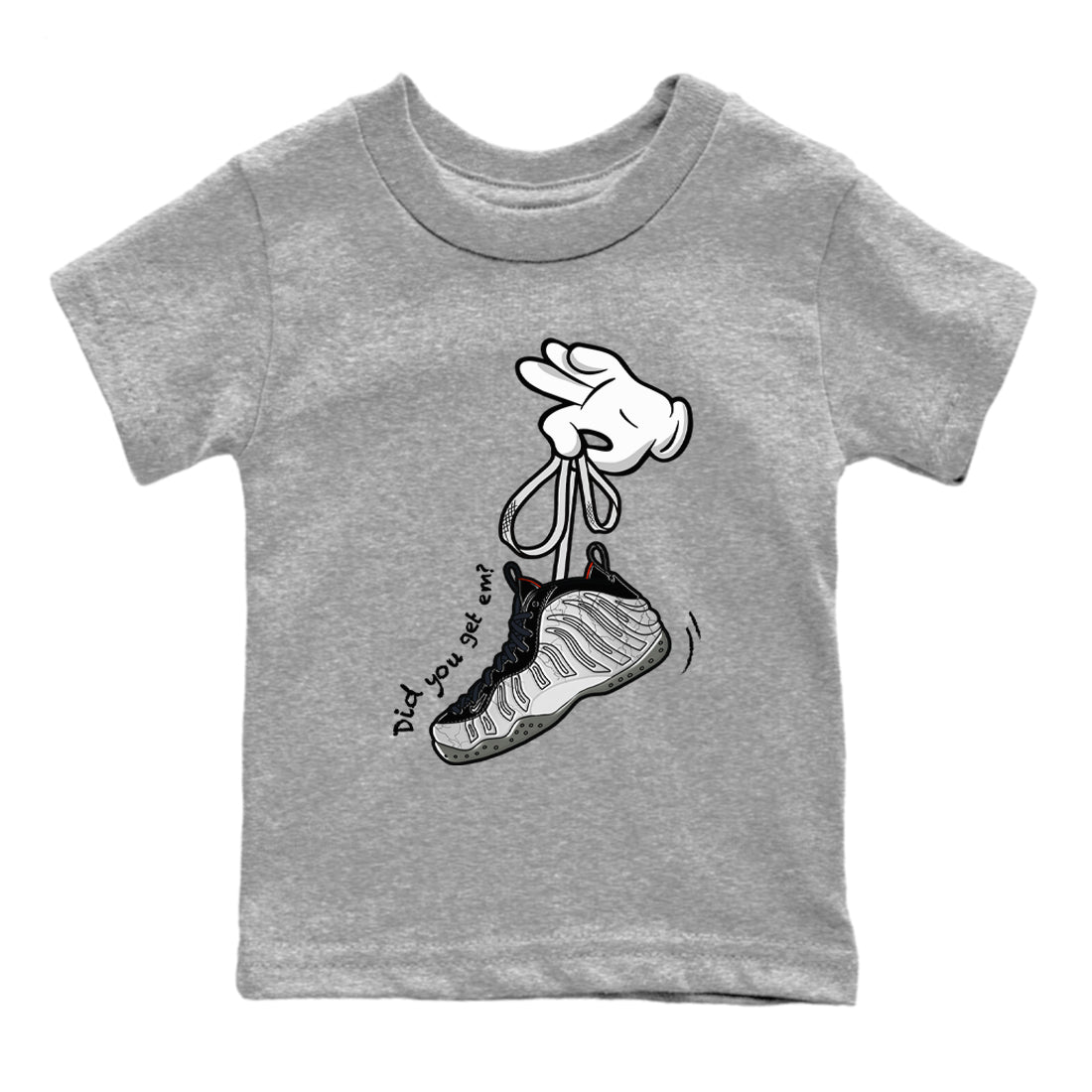 Cartoon Hands snkmatch Tees Kids - Air Foamposite One Jin