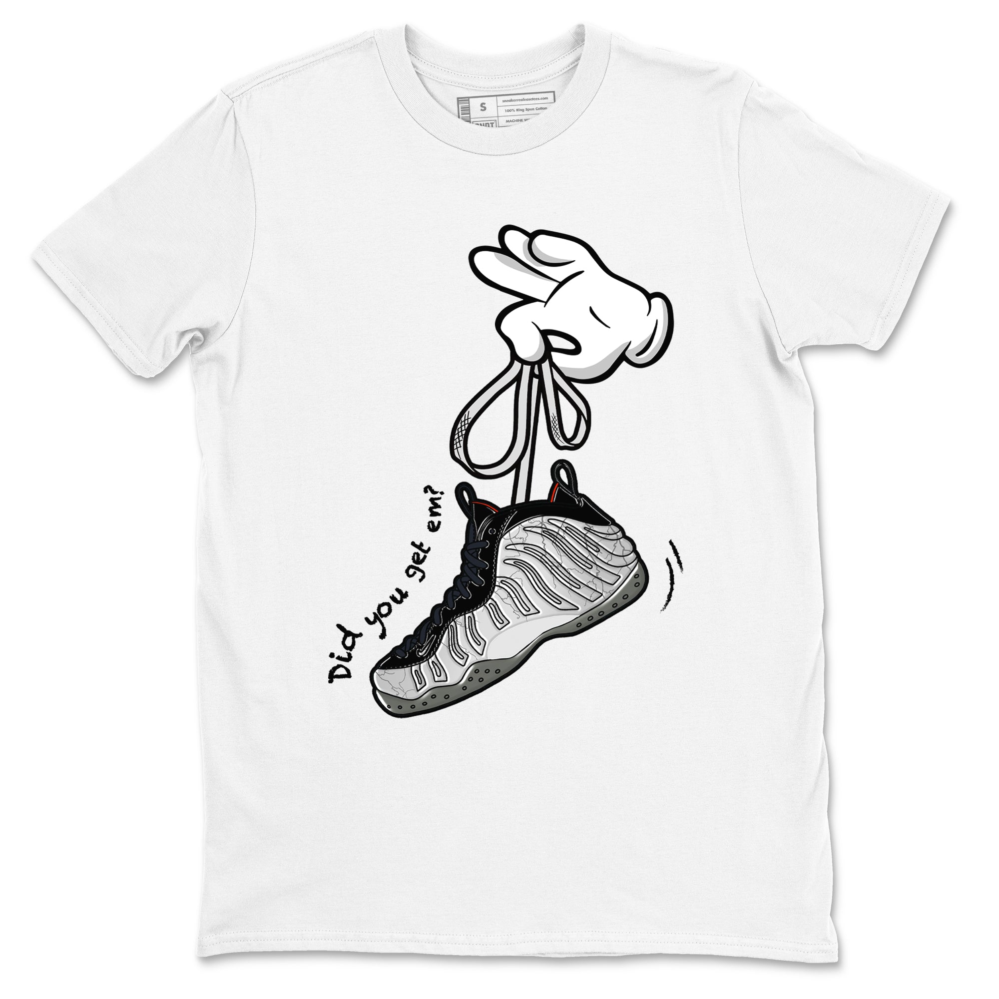 Cartoon Hands snkmatch Tees - Air Foamposite One Jin