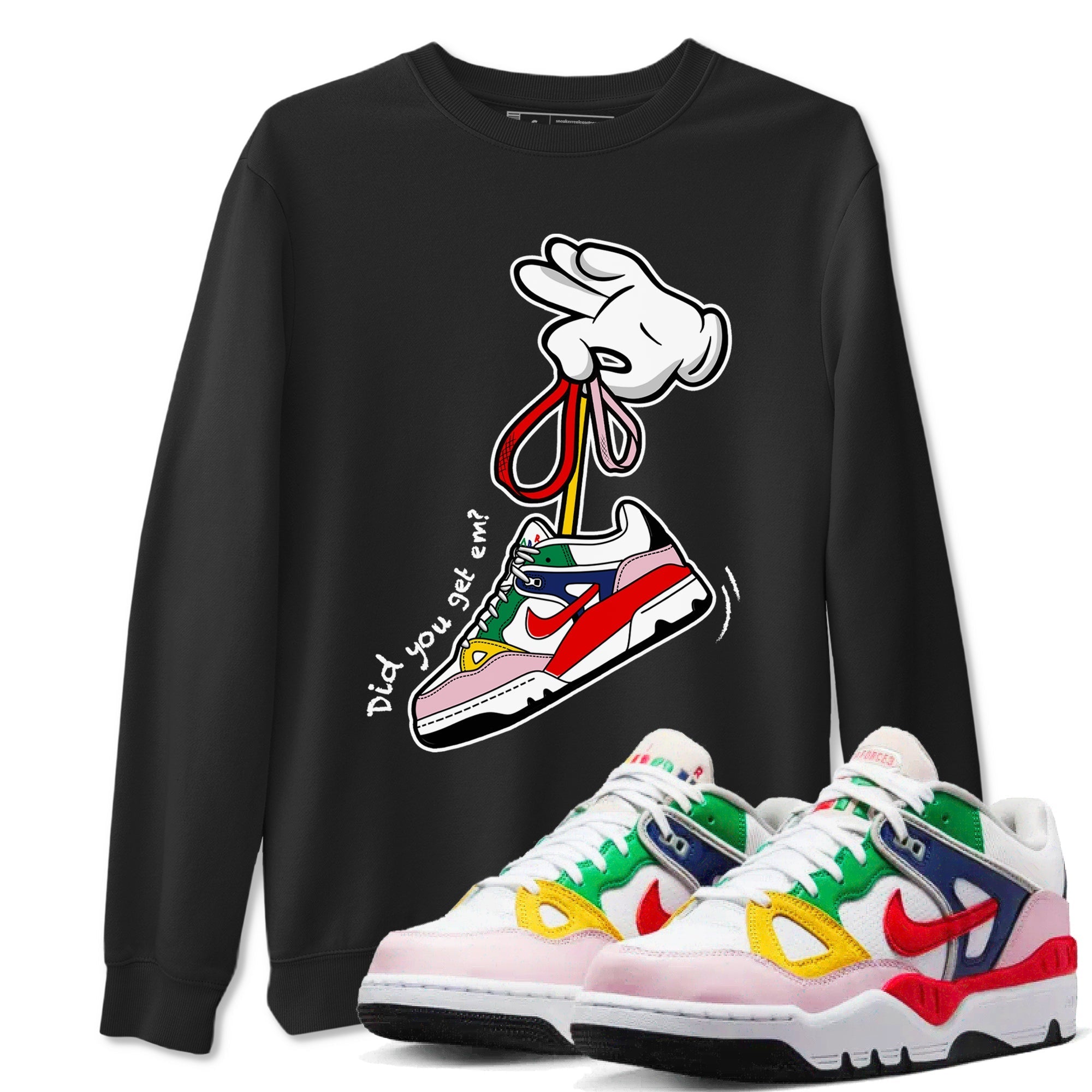 Cartoon Hands snkmatch Tees - Air Force 3 Blue Void and Tour Yellow