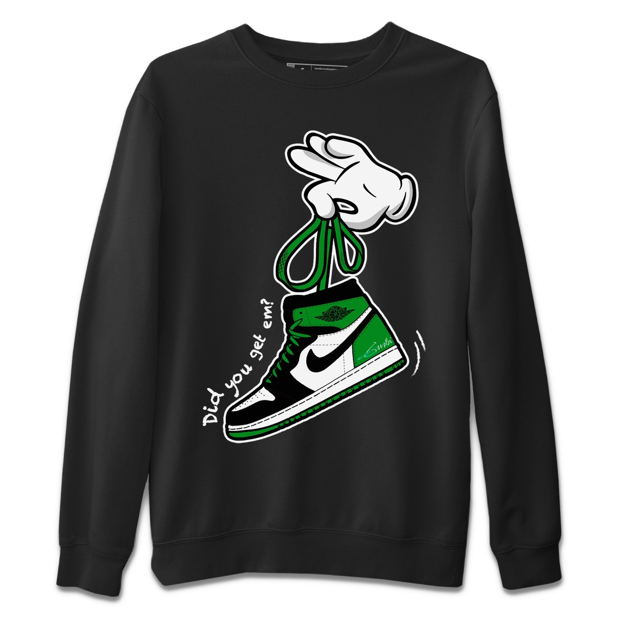 Cartoon Hands Unisex Tops - Air Jordan 1 Celtics