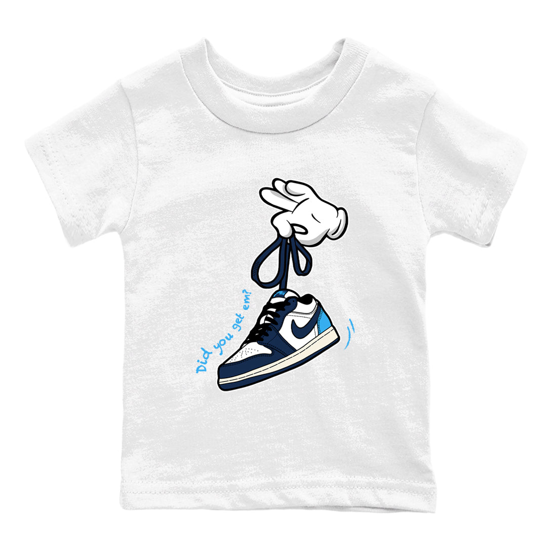 Cartoon Hands snkmatch Tees Kids - Air Jordan 1 Obsidian