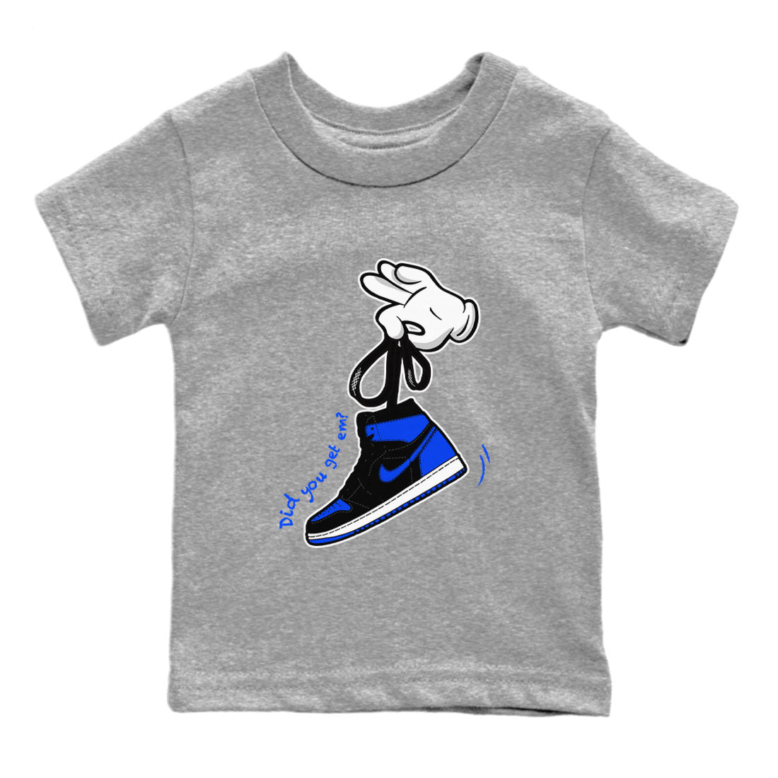 Cartoon Hands snkmatch Tee Kids - Air Jordan 1 Royal Reimagined