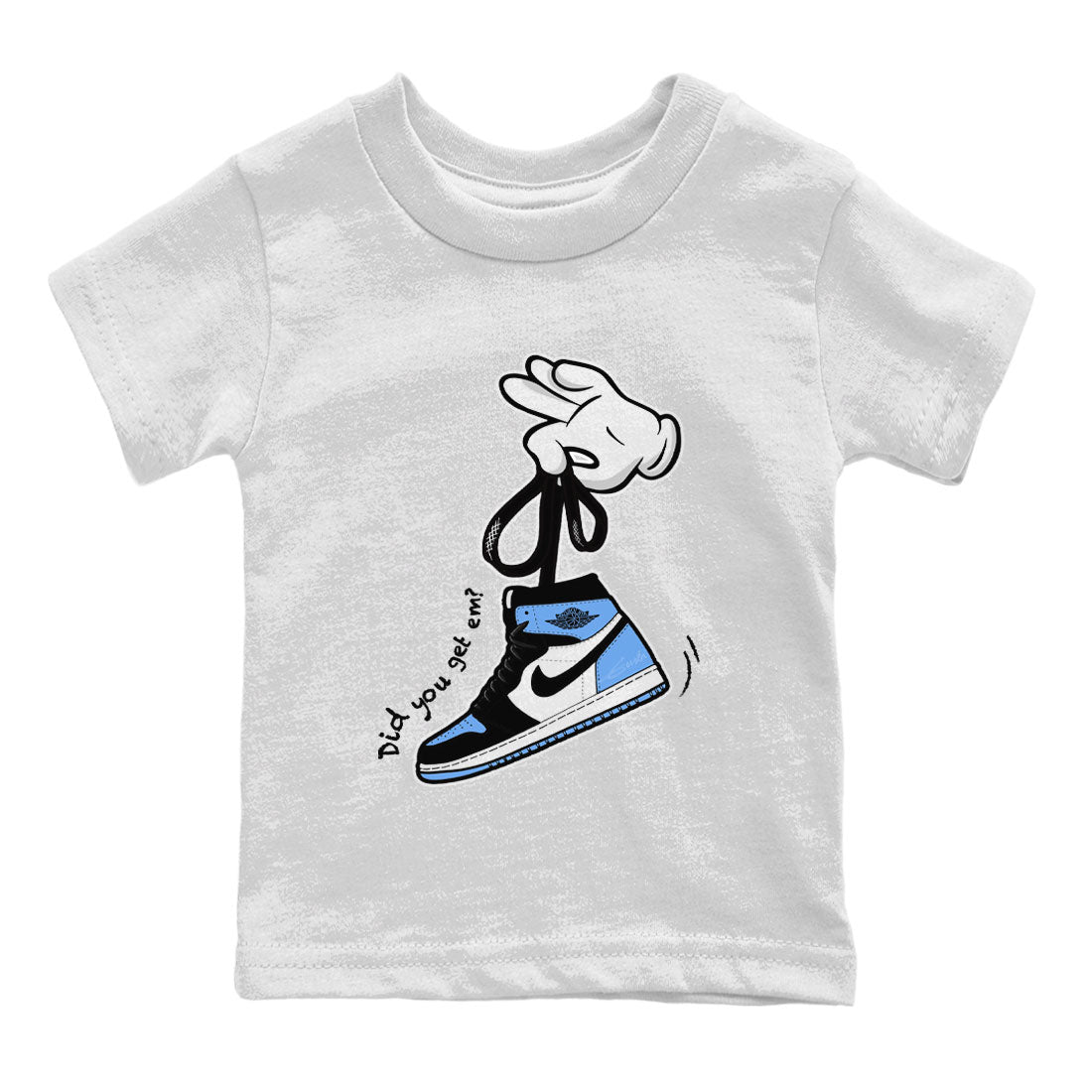 Cartoon Hands snkmatch Tee Kids - Air Jordan 1 UNC Toe