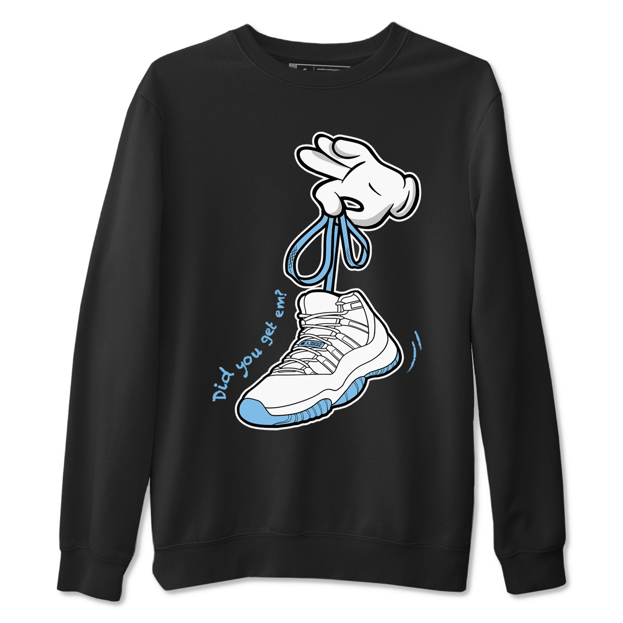 Cartoon Hands snkmatch Tees - Air Jordan 11 Legend Blue