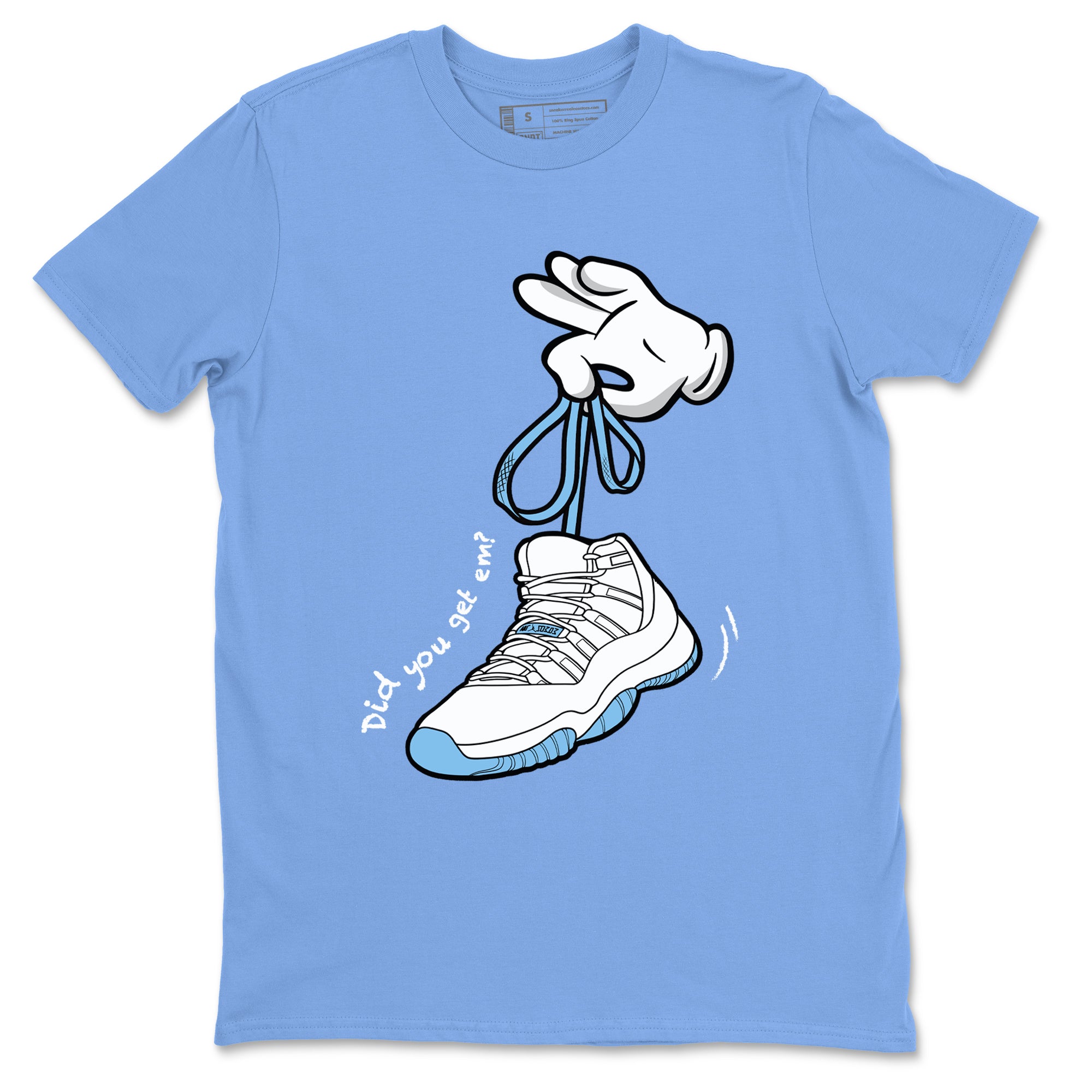 Cartoon Hands snkmatch Tees - Air Jordan 11 Legend Blue