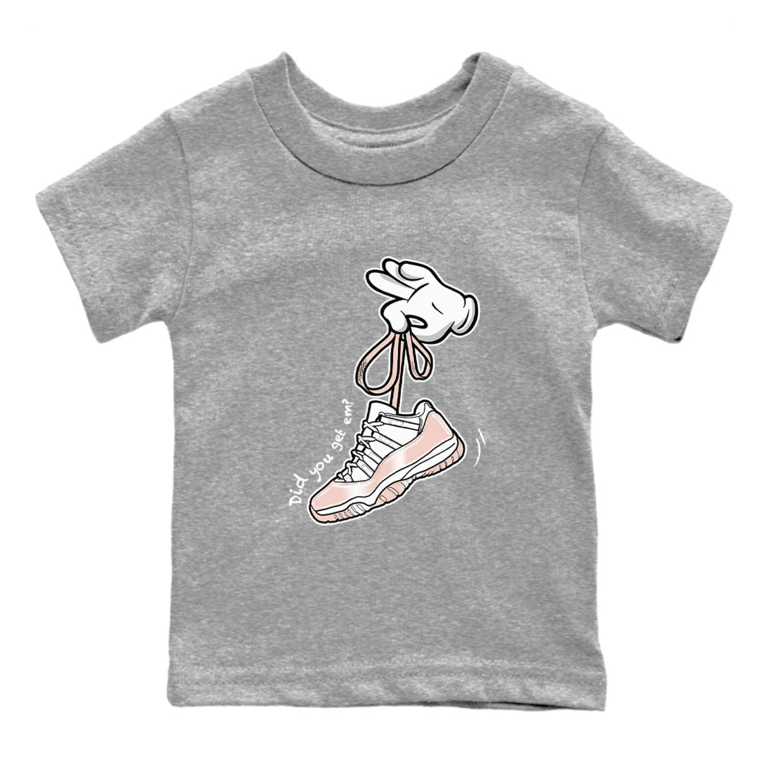 Cartoon Hands snkmatch Tees Kids - Air Jordan 11 Legend Pink