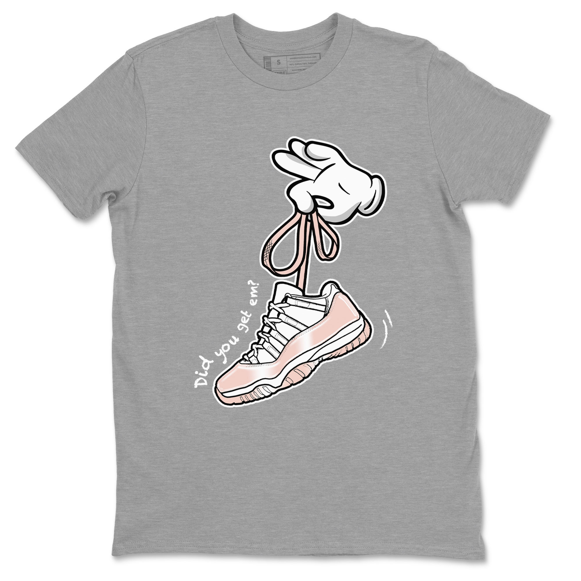 Cartoon Hands snkmatch Tees - Air Jordan 11 Legend Pink