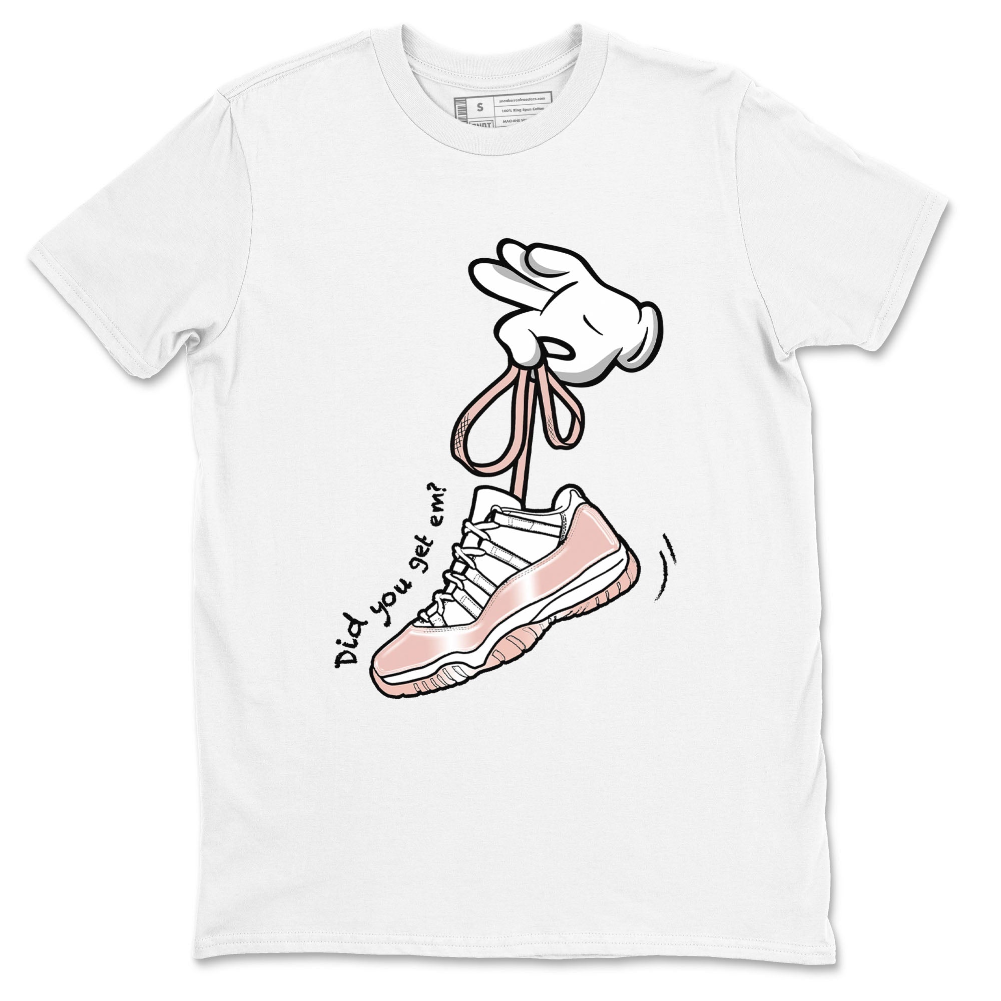 Cartoon Hands snkmatch Tees - Air Jordan 11 Legend Pink