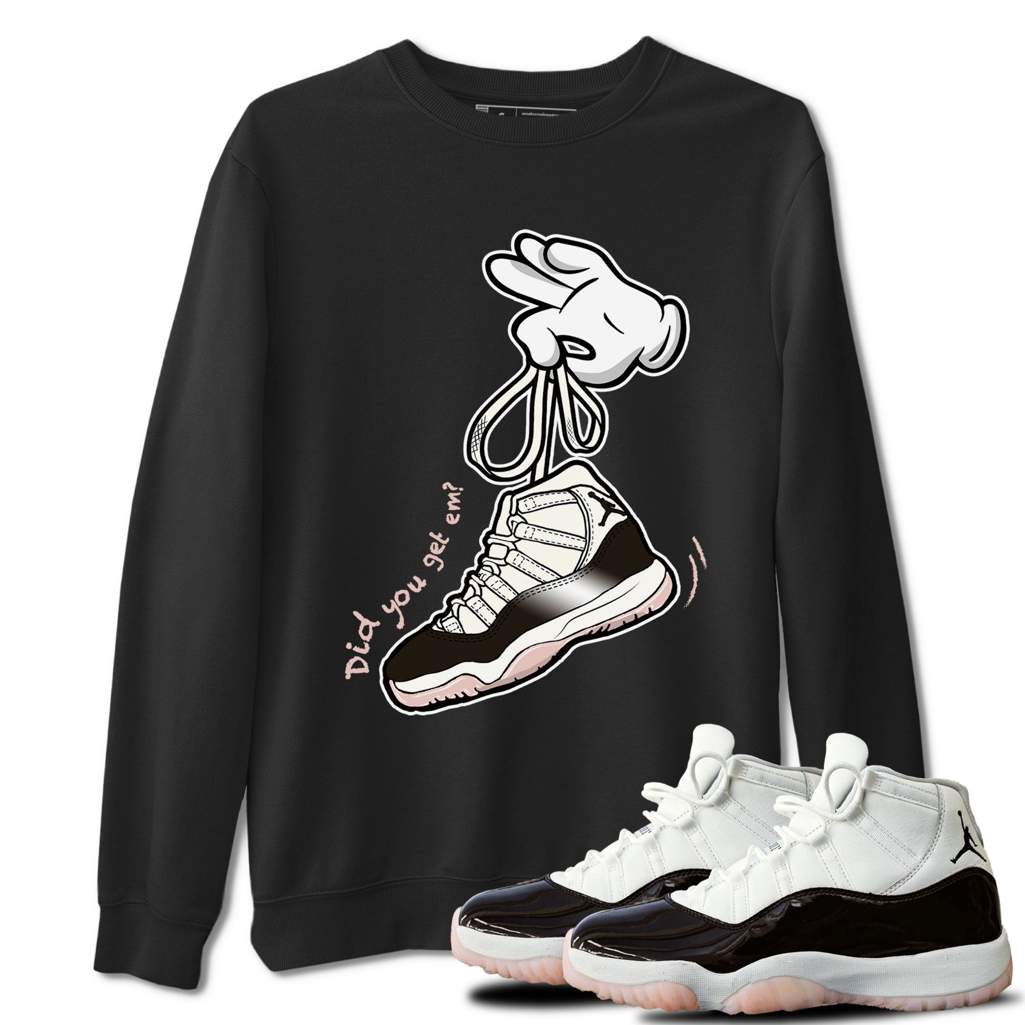 Cartoon Hands snkmatch Tee - Air Jordan 11 Neapolitan