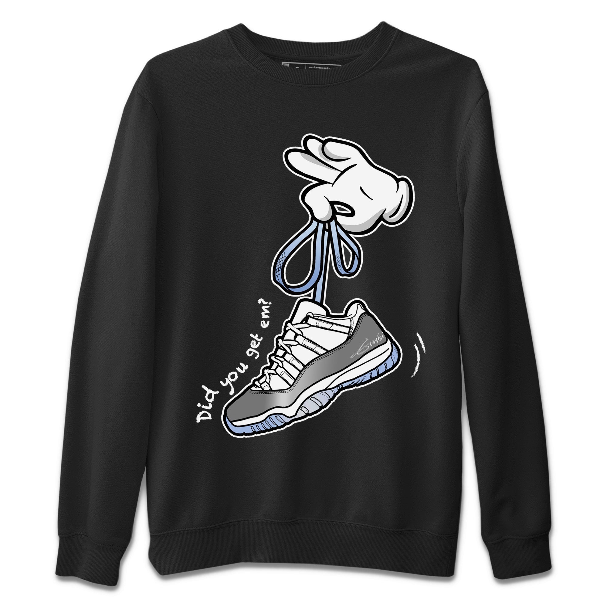 Cartoon Hands Unisex Tops - Air Jordan 11 White Cement
