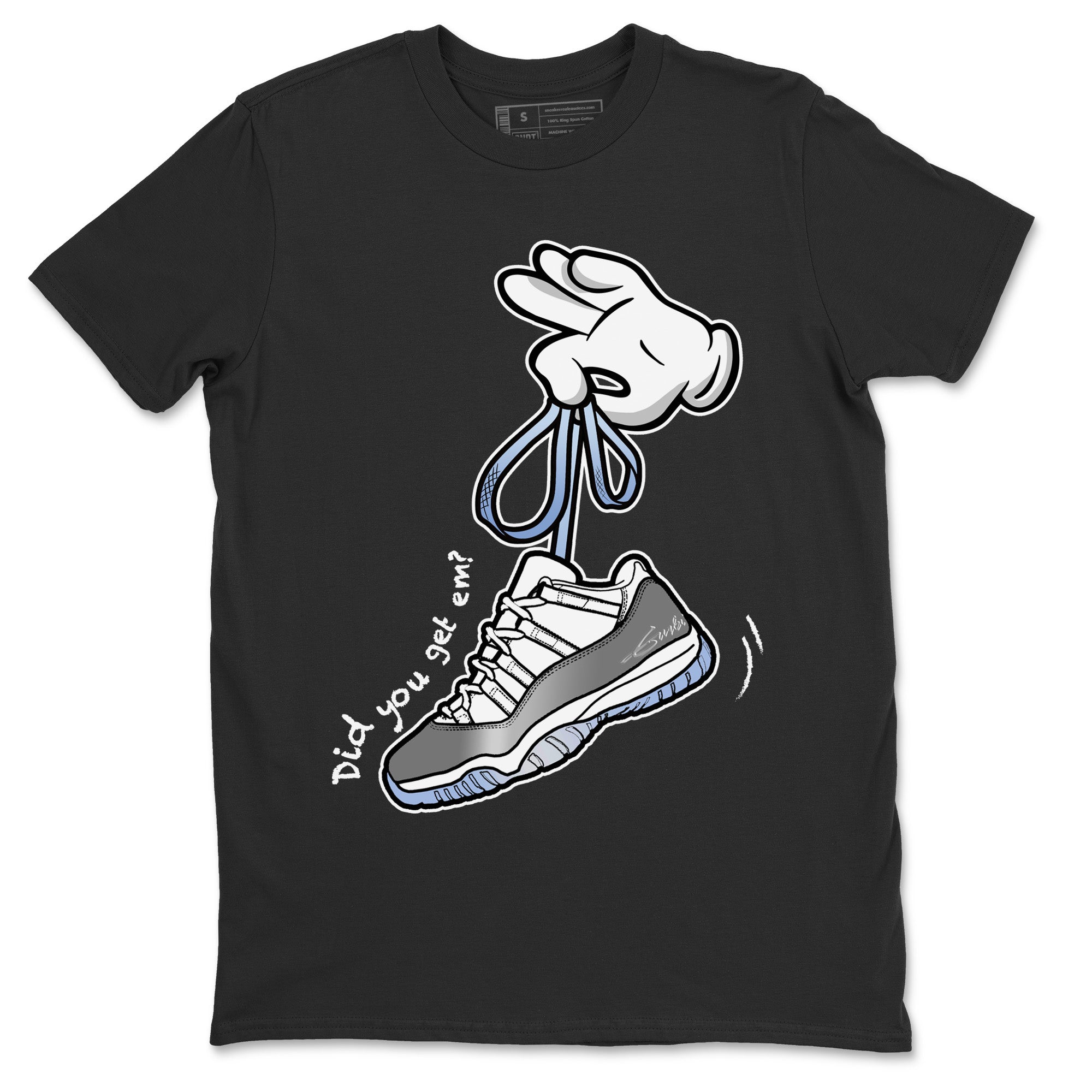 Cartoon Hands Unisex Tops - Air Jordan 11 White Cement